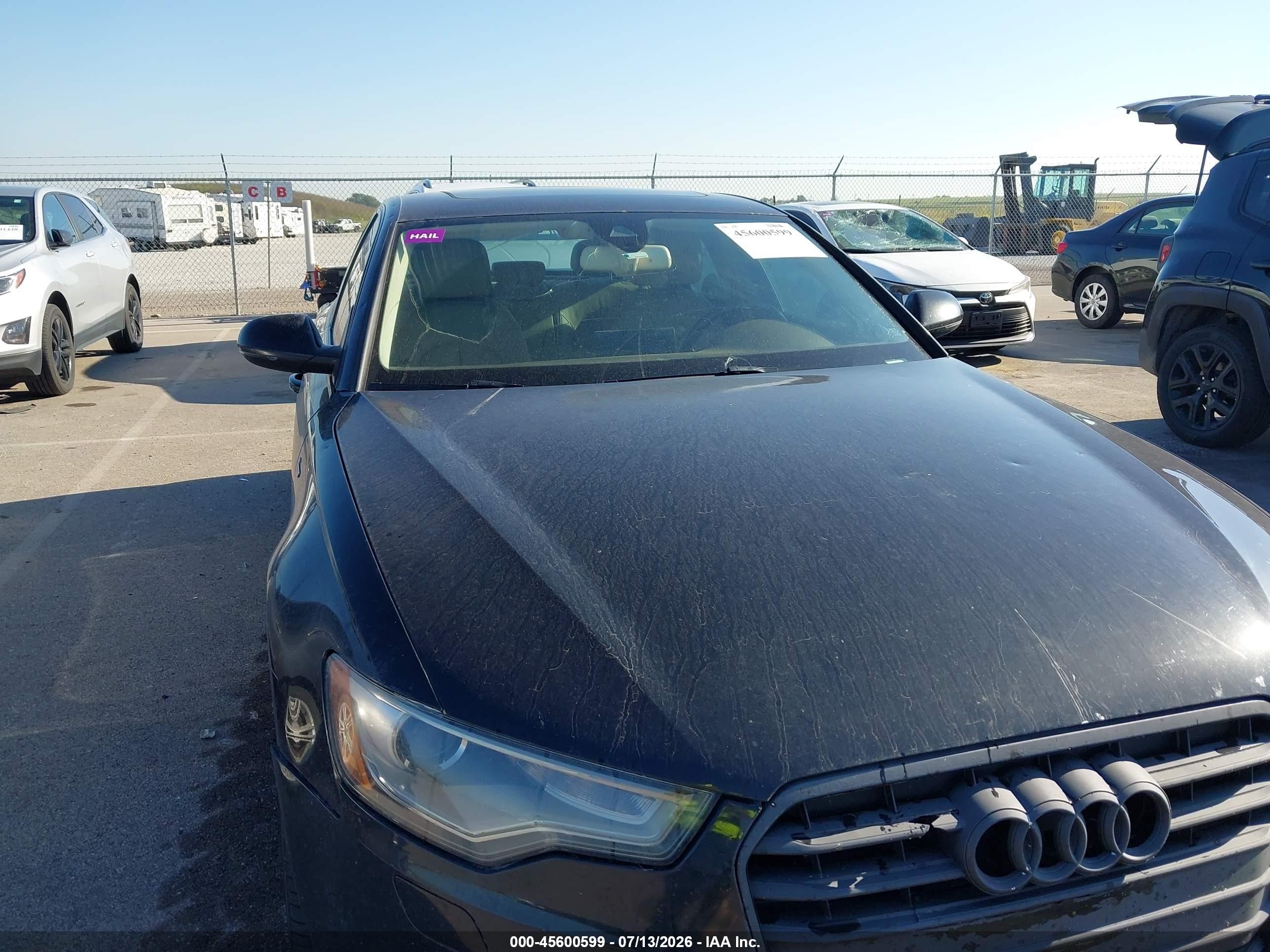 2012 Audi A6 3.0t Premium Plus Black vin: WAUGGAFC6CN032957