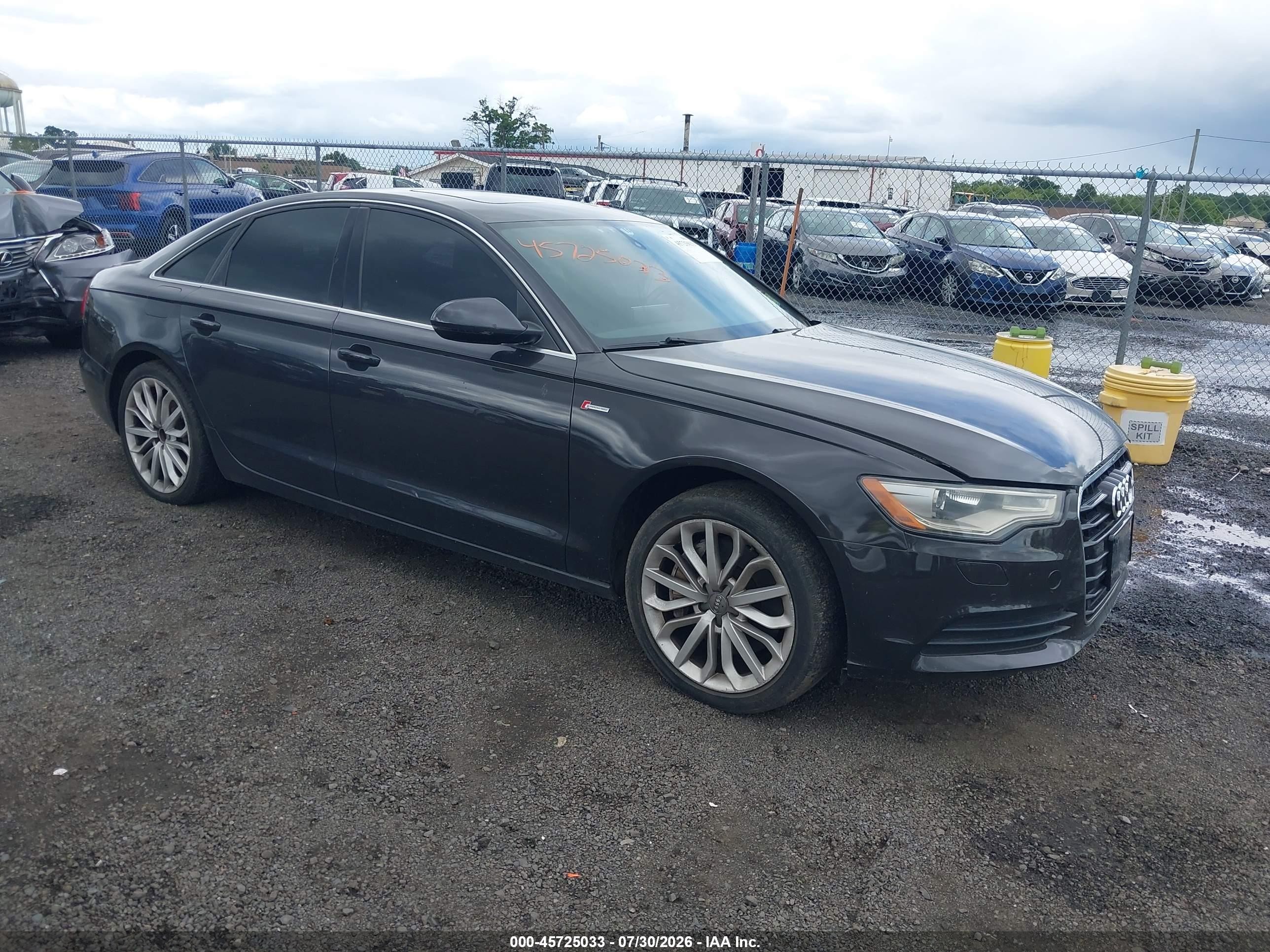 2012 Audi A6 3.0t Premium Plus Gray vin: WAUGGAFC6CN154282