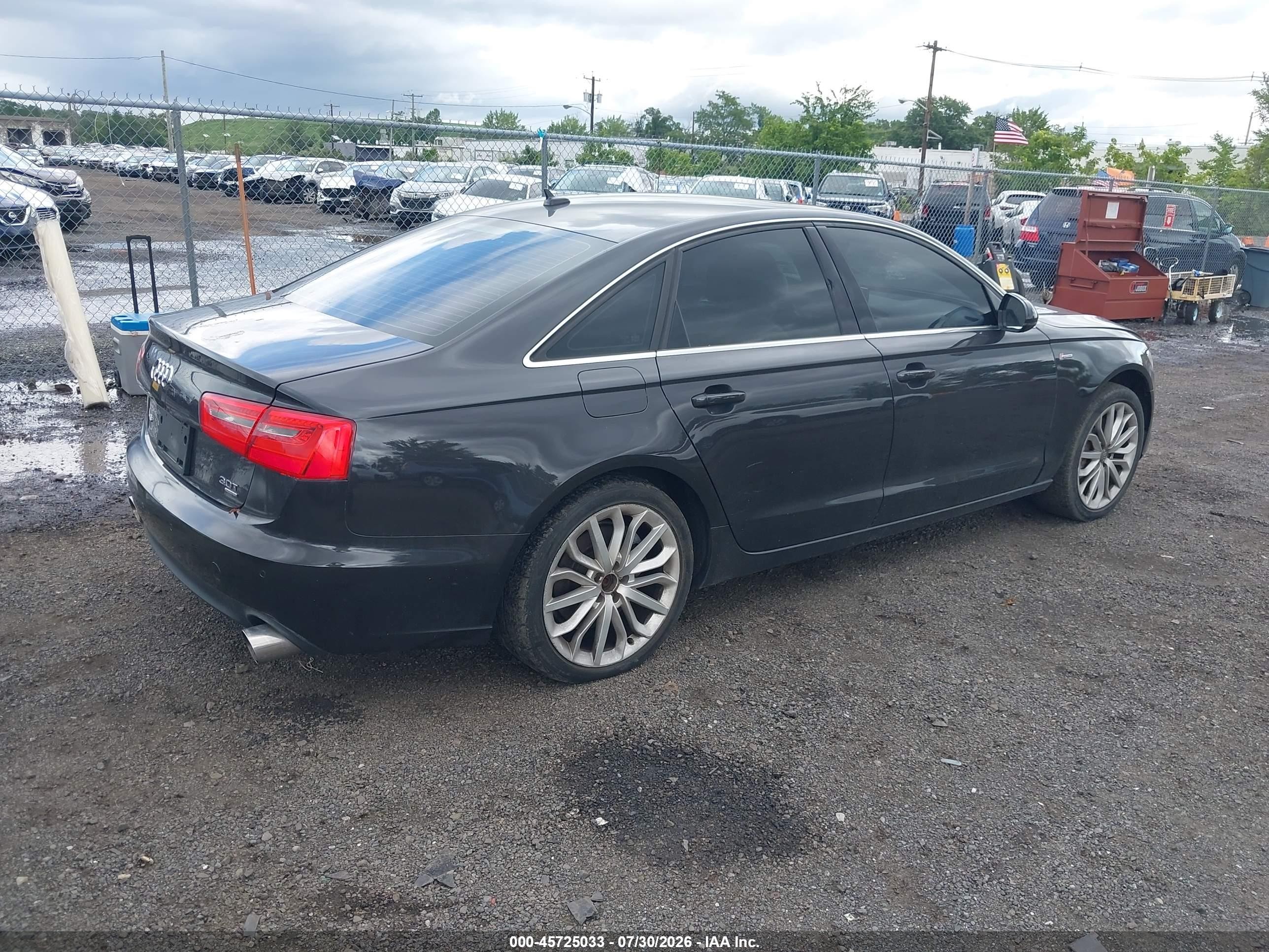 2012 Audi A6 3.0t Premium Plus Gray vin: WAUGGAFC6CN154282