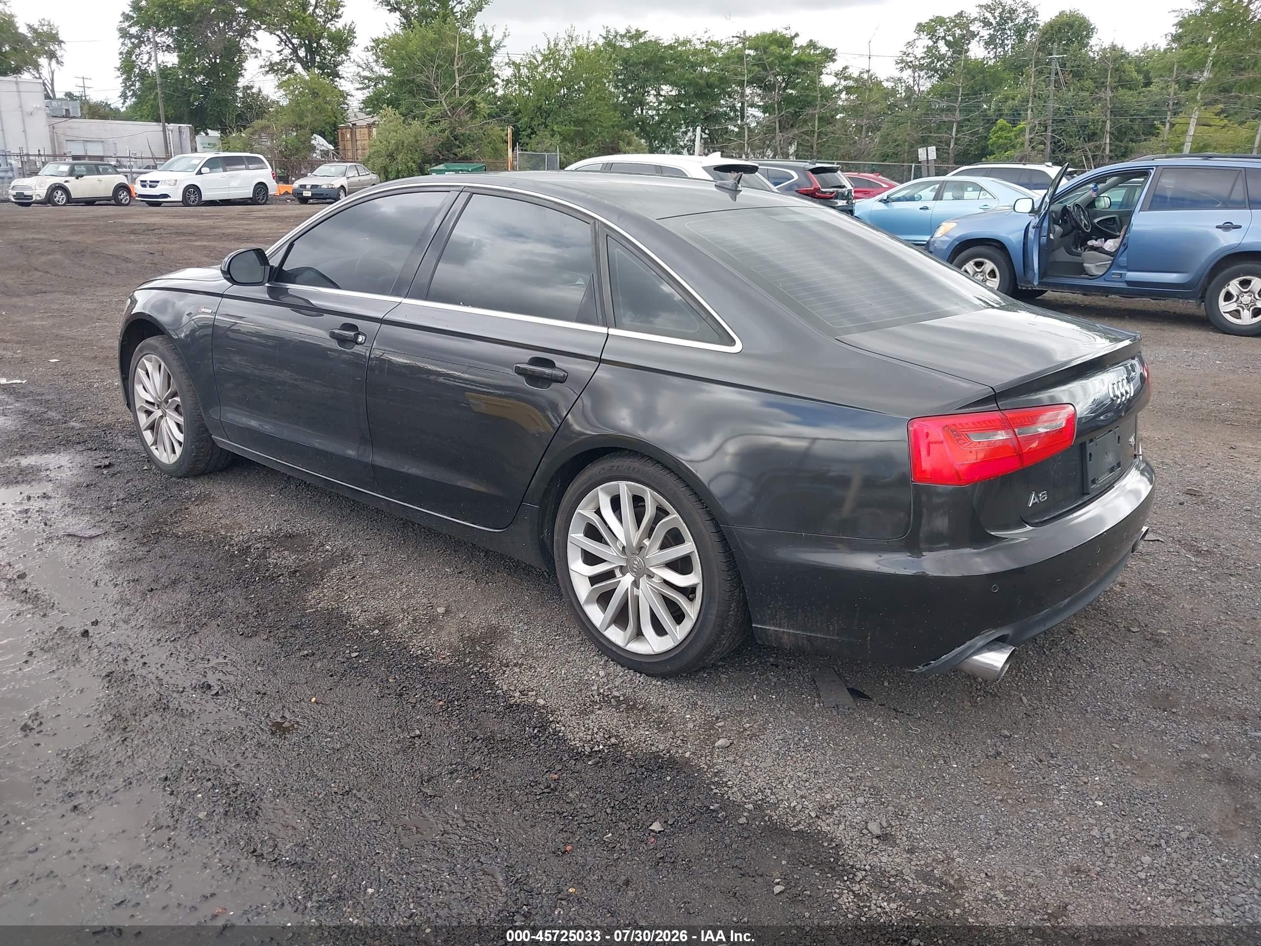 2012 Audi A6 3.0t Premium Plus Gray vin: WAUGGAFC6CN154282