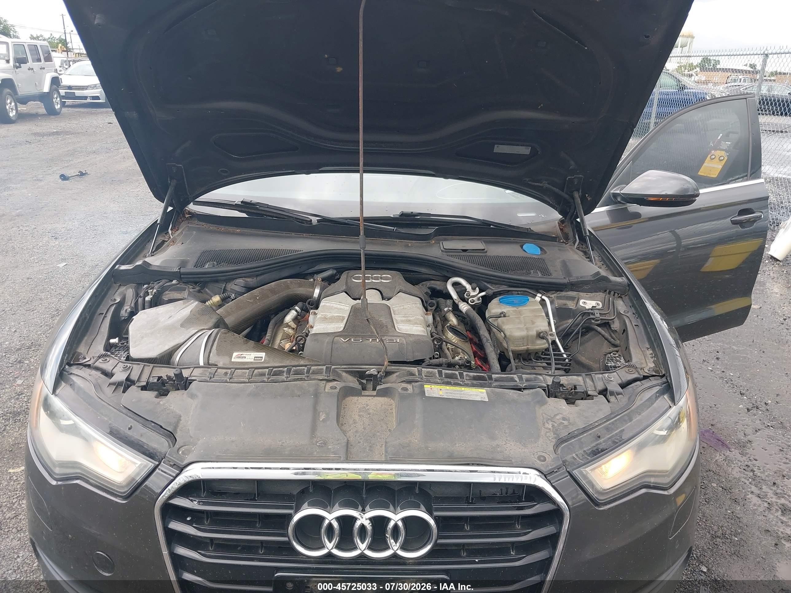 2012 Audi A6 3.0t Premium Plus Gray vin: WAUGGAFC6CN154282