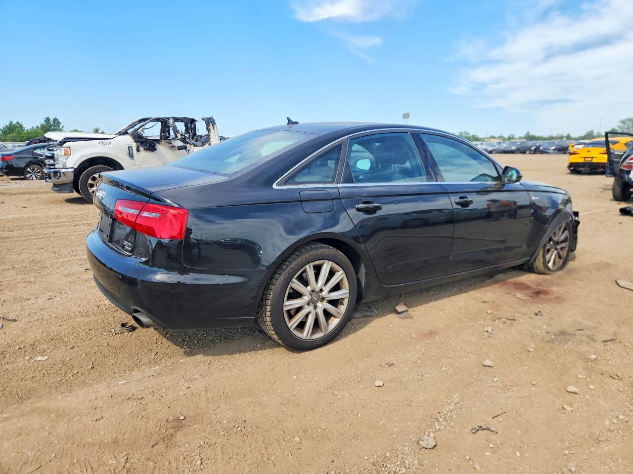 2013 Audi A6 Premium Plus Black vin: WAUGGAFC6DN082727