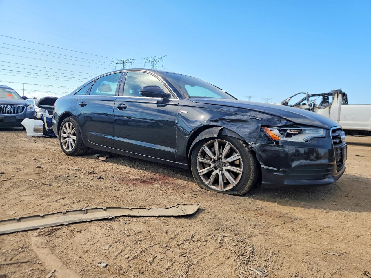 2013 Audi A6 Premium Plus Black vin: WAUGGAFC6DN082727