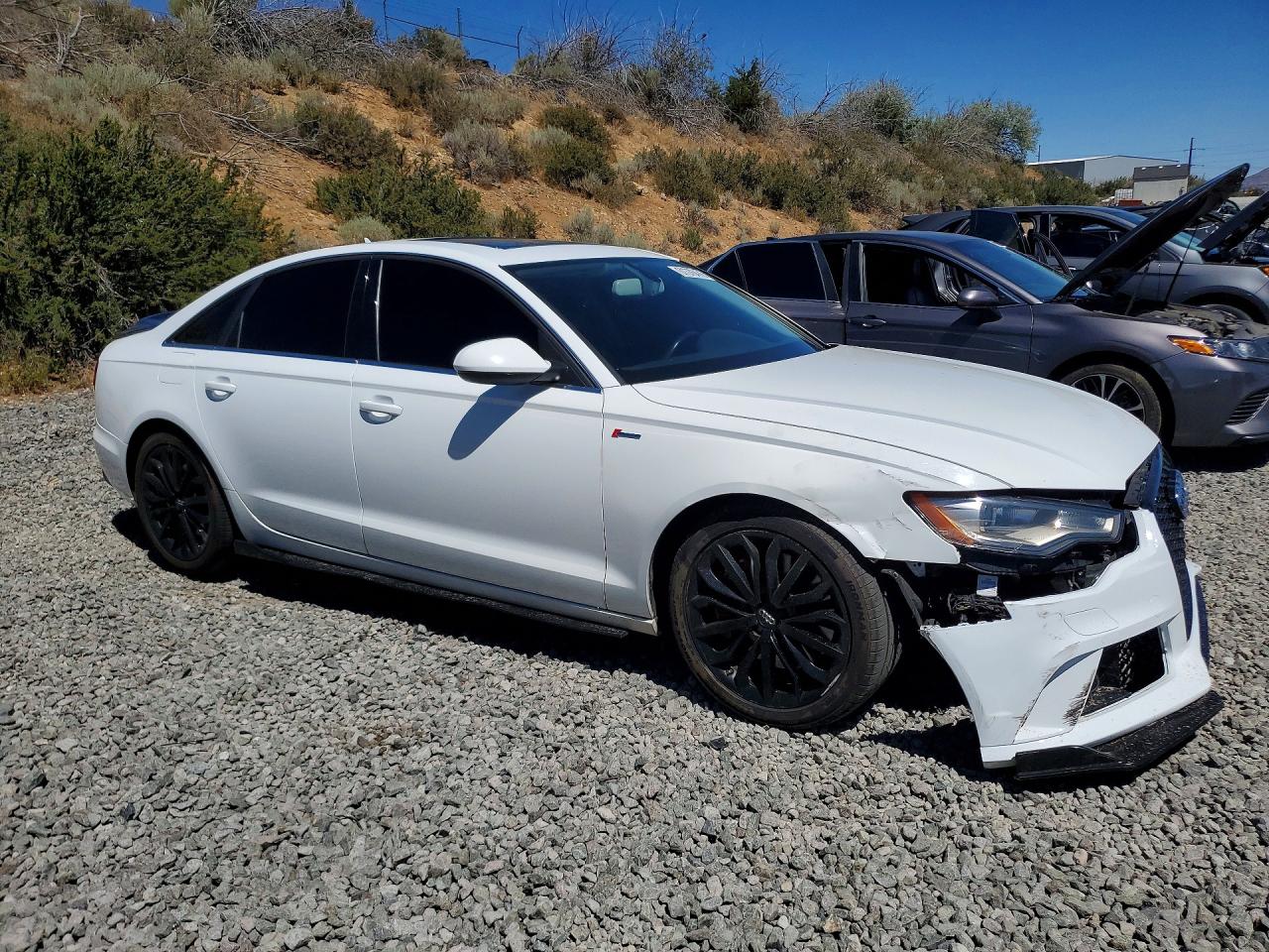 2012 Audi A6 Premium Plus White vin: WAUGGAFC8CN069234
