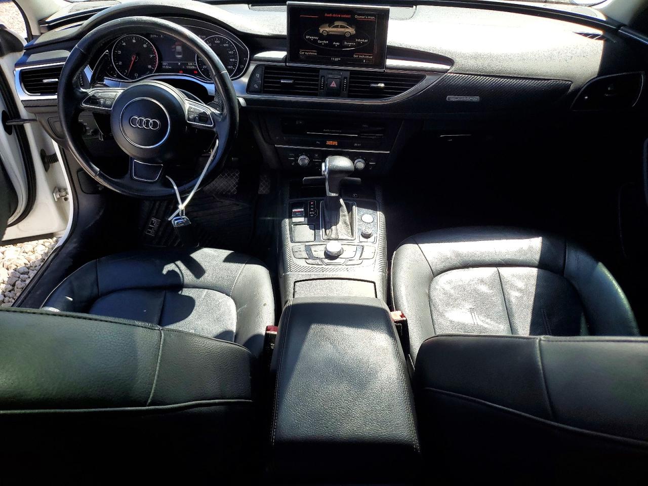 2012 Audi A6 Premium Plus White vin: WAUGGAFC8CN069234