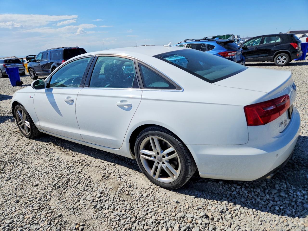 2012 Audi A6 Premium Plus White vin: WAUGGAFC8CN096854