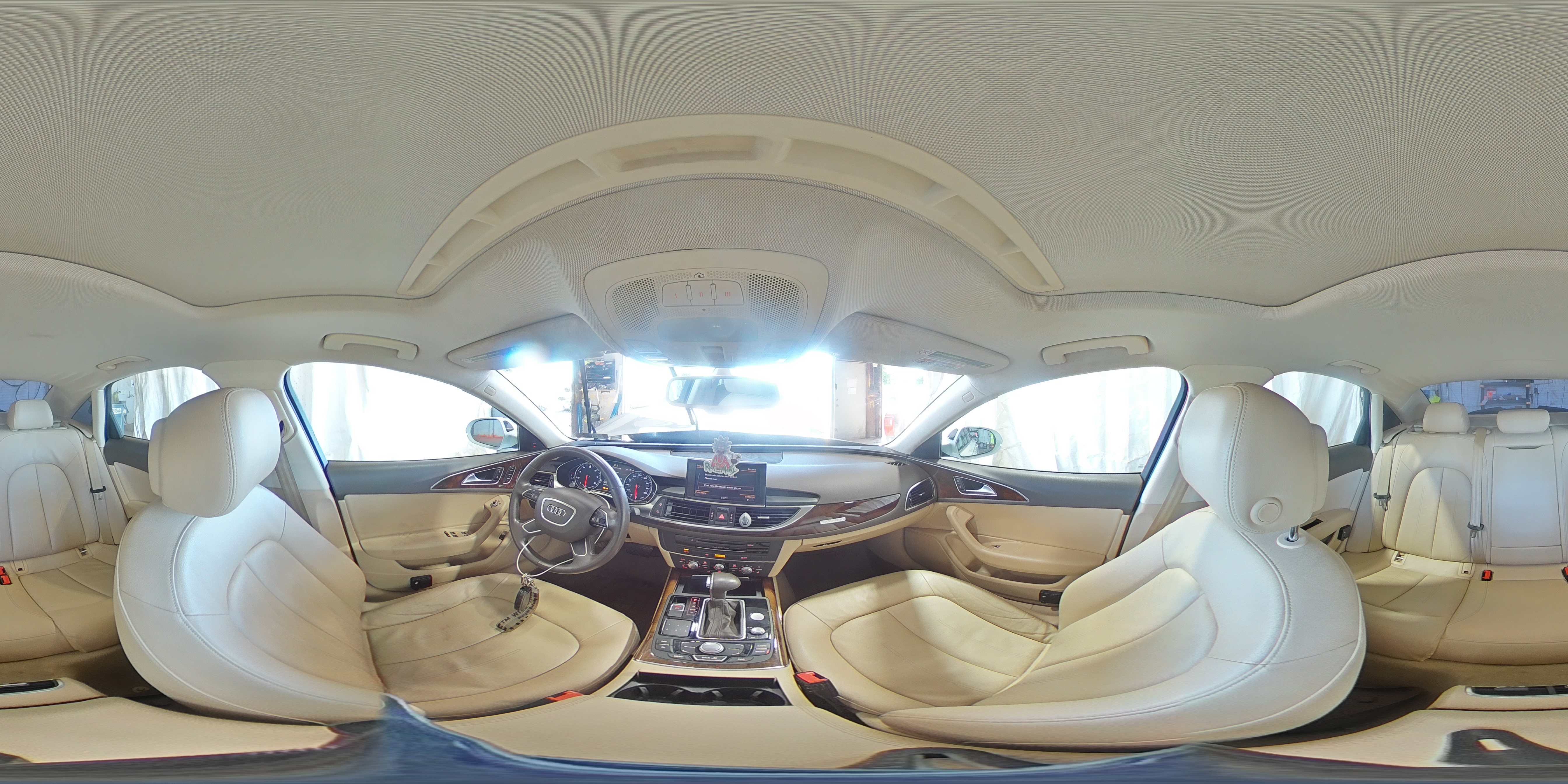 2013 Audi A6 Premium Plus White vin: WAUGGAFC8DN047347