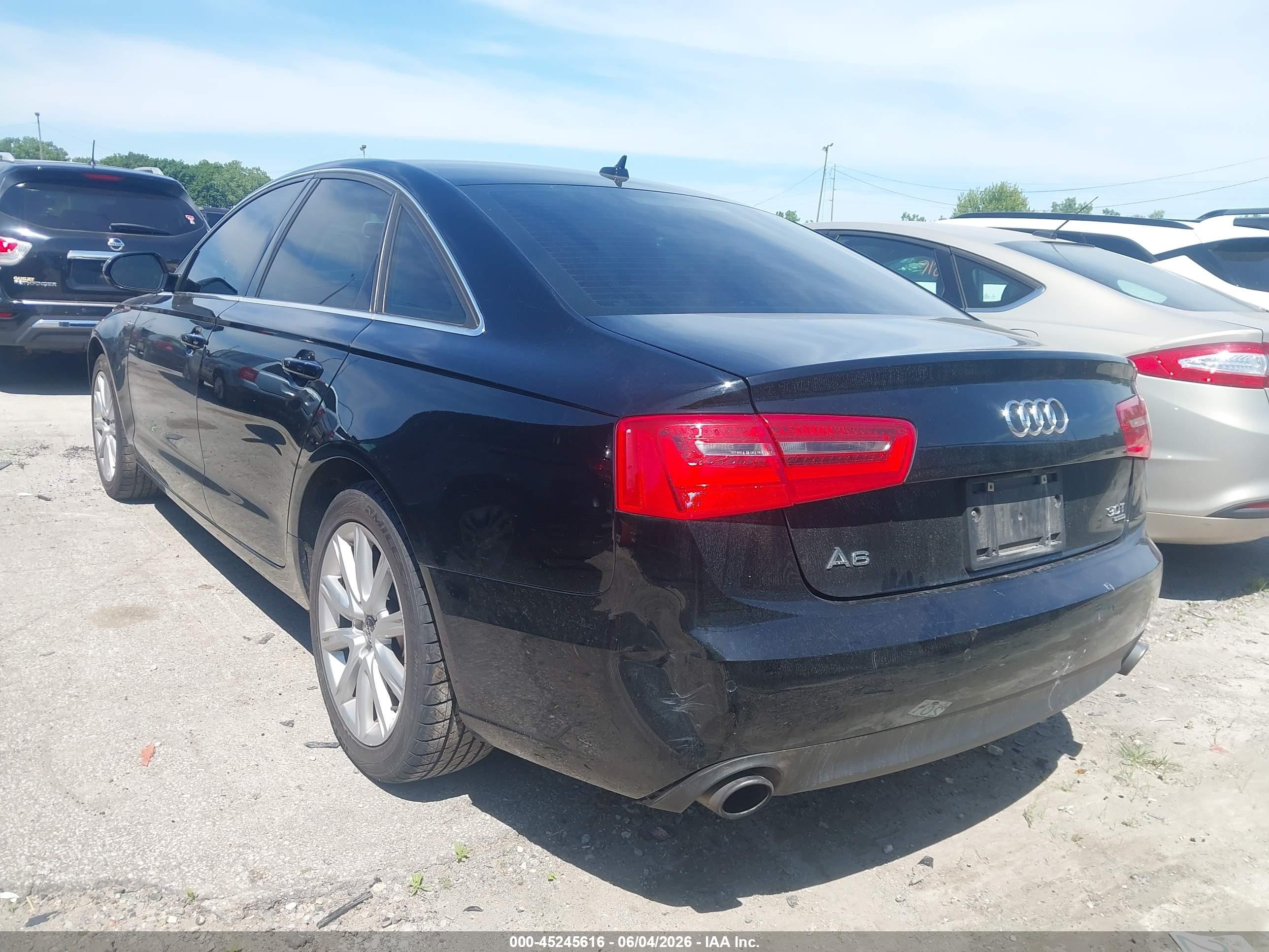 2013 Audi A6 3.0t Premium Black vin: WAUGGAFC8DN079893