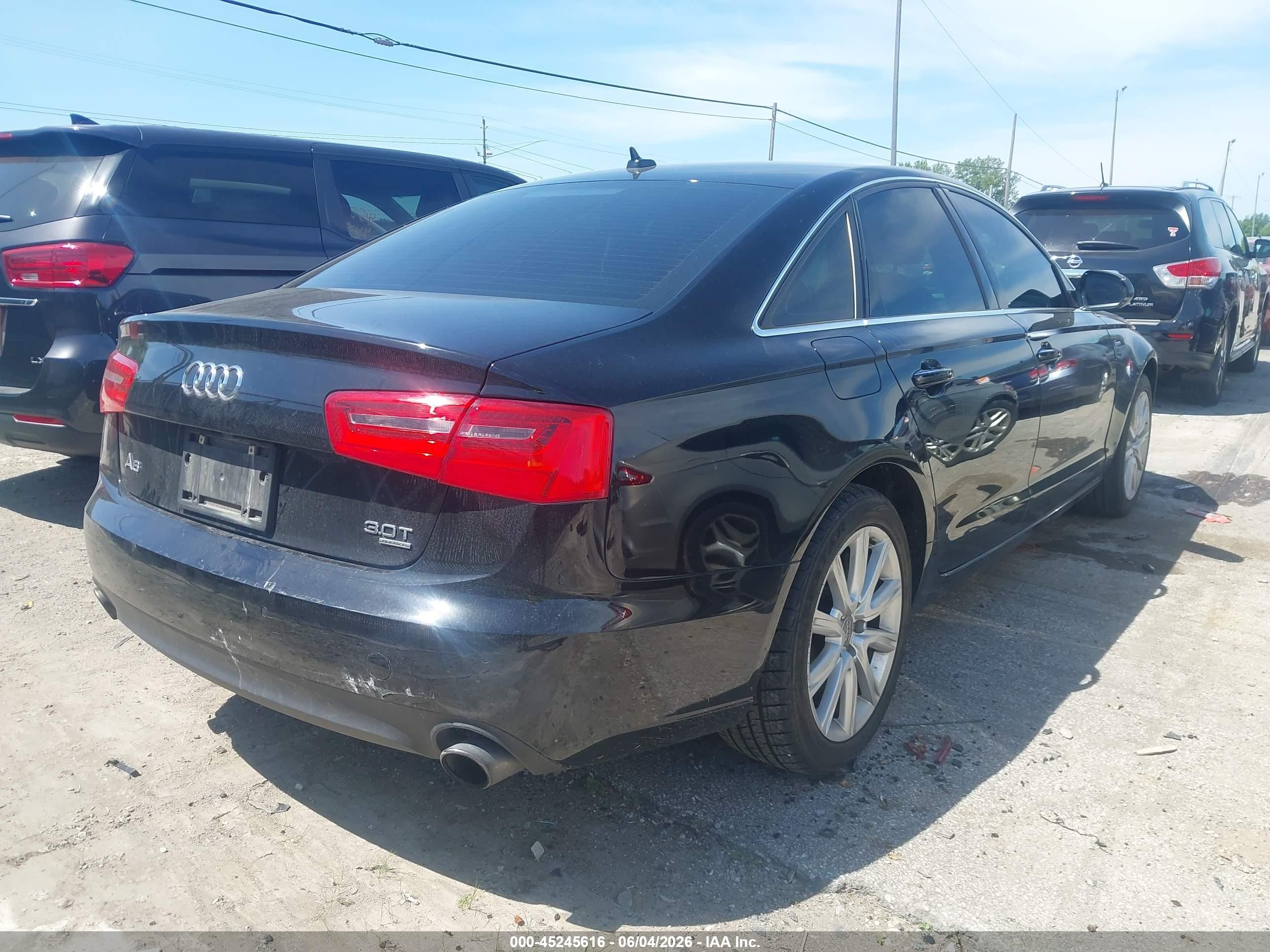 2013 Audi A6 3.0t Premium Black vin: WAUGGAFC8DN079893