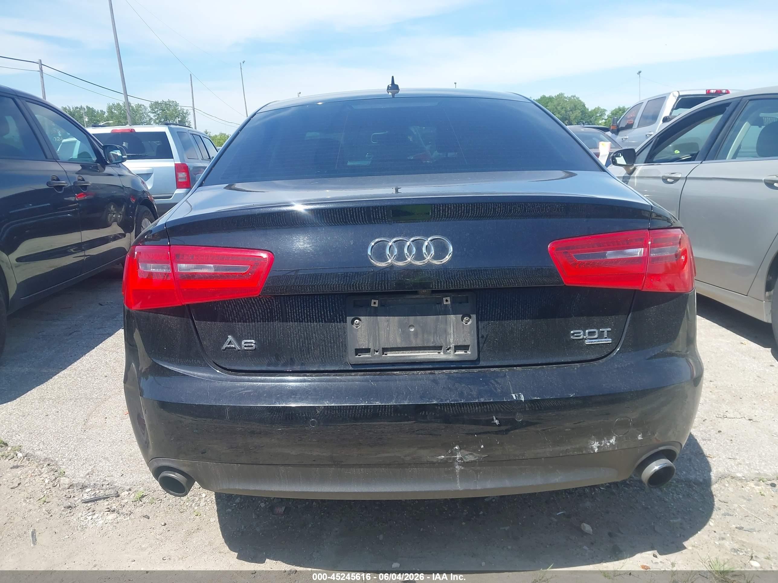2013 Audi A6 3.0t Premium Black vin: WAUGGAFC8DN079893