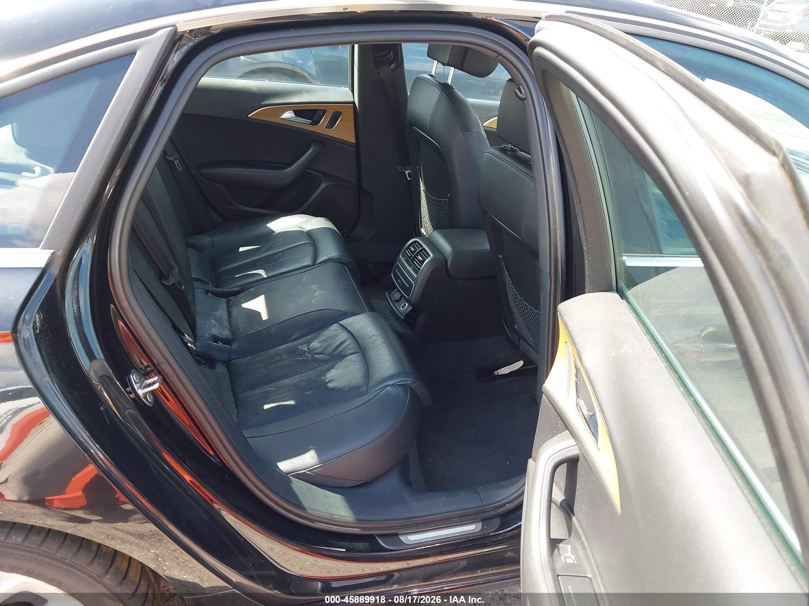 2012 Audi A6 3.0t Premium Plus Black vin: WAUGGAFC9CN104735