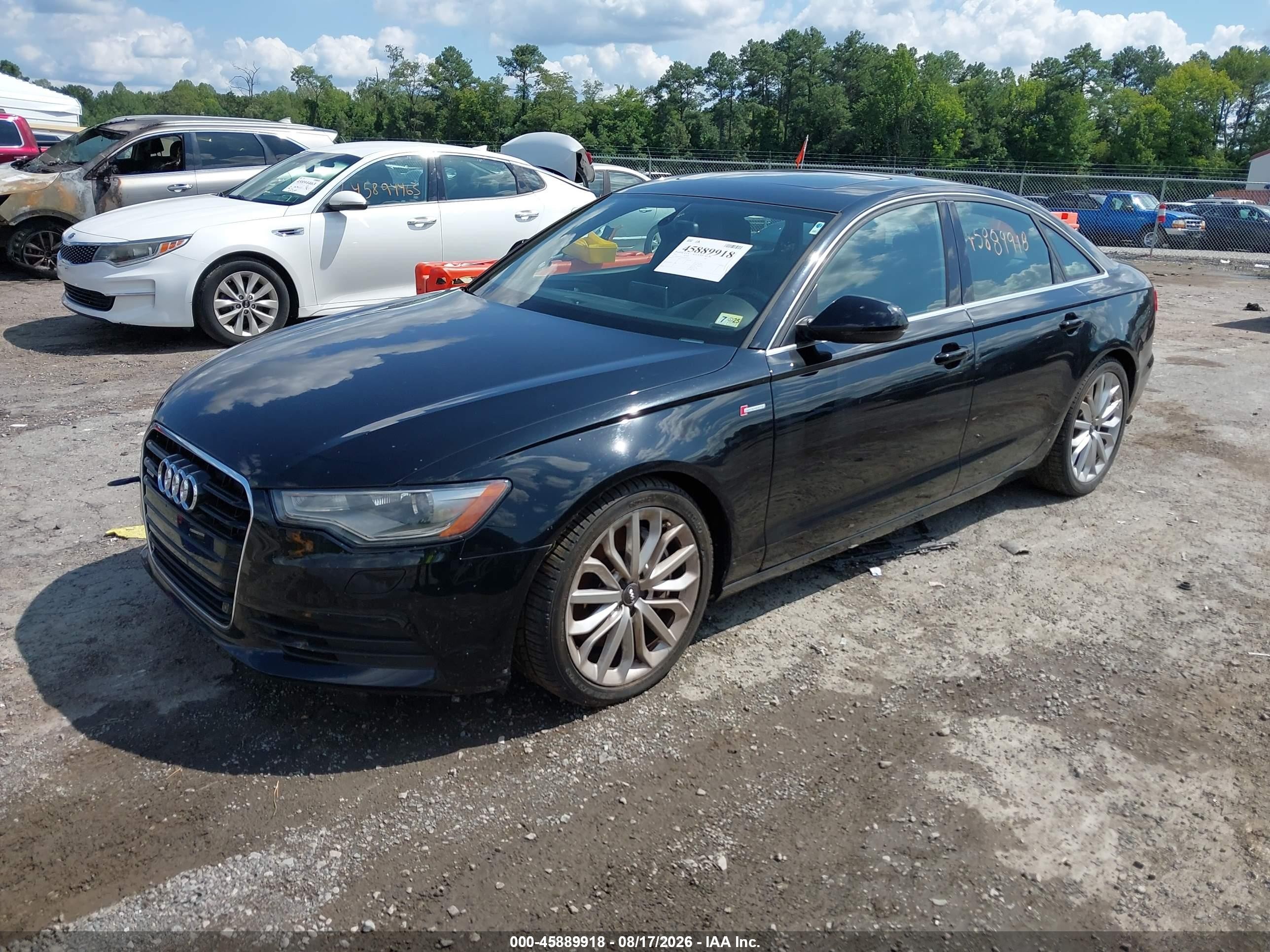 2012 Audi A6 3.0t Premium Plus Black vin: WAUGGAFC9CN104735