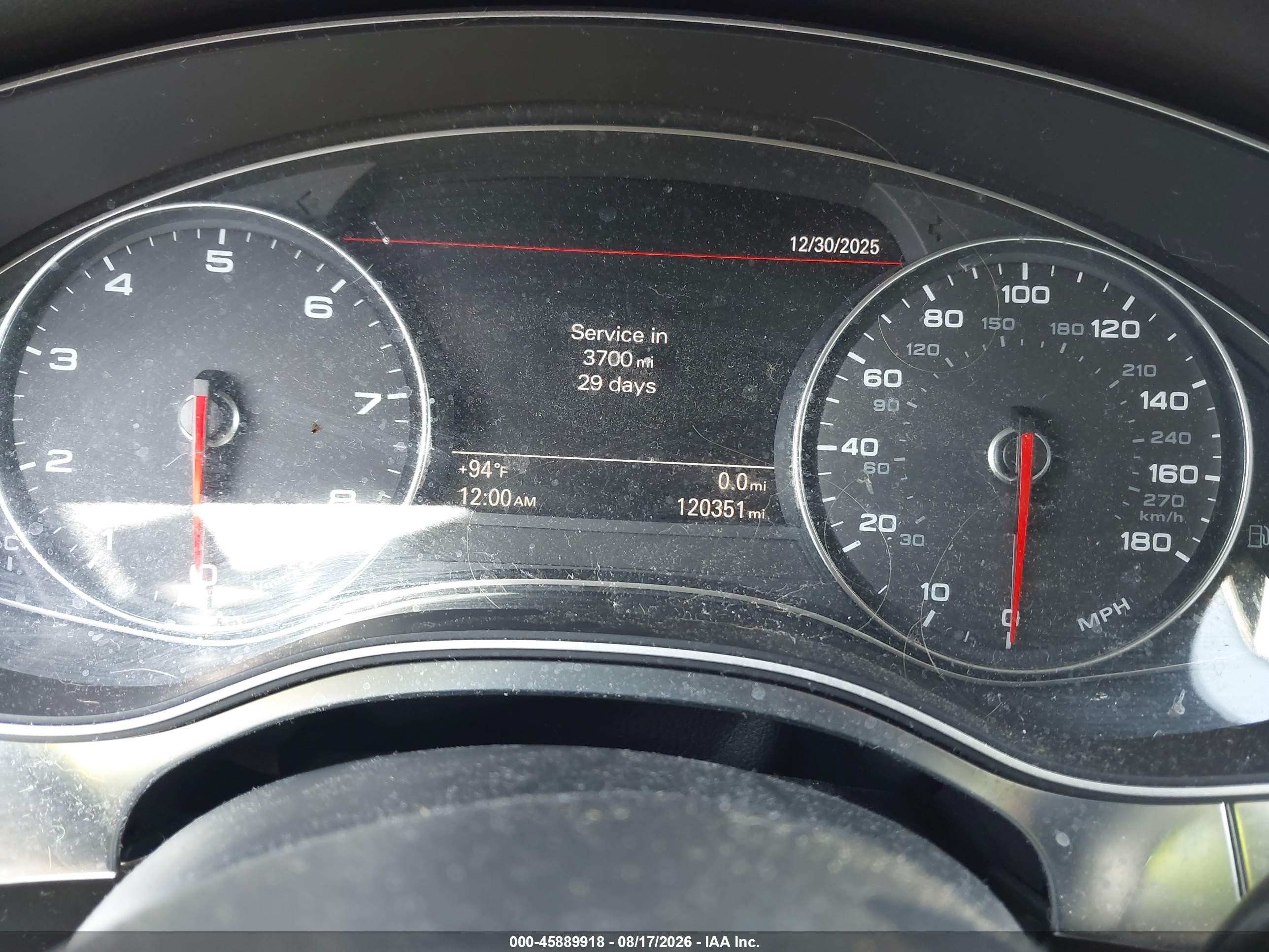 2012 Audi A6 3.0t Premium Plus Black vin: WAUGGAFC9CN104735