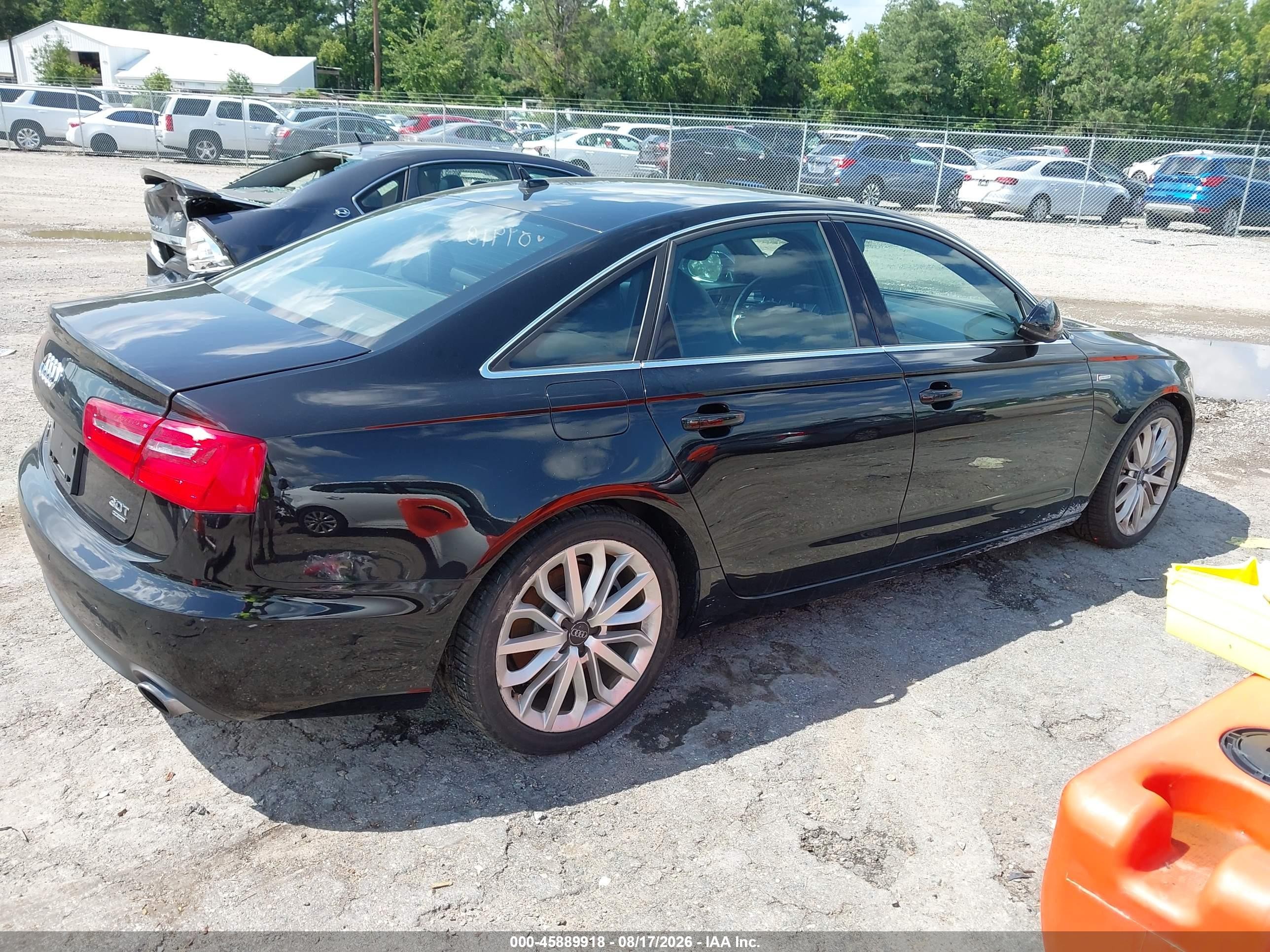 2012 Audi A6 3.0t Premium Plus Black vin: WAUGGAFC9CN104735