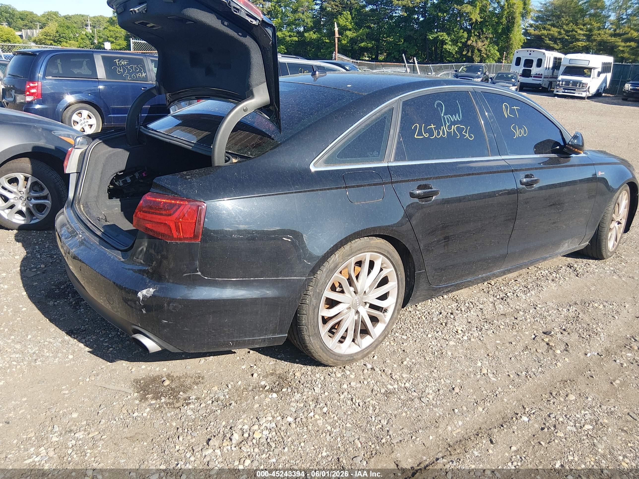 2013 Audi A6 3.0t Premium Black vin: WAUGGAFC9DN131354