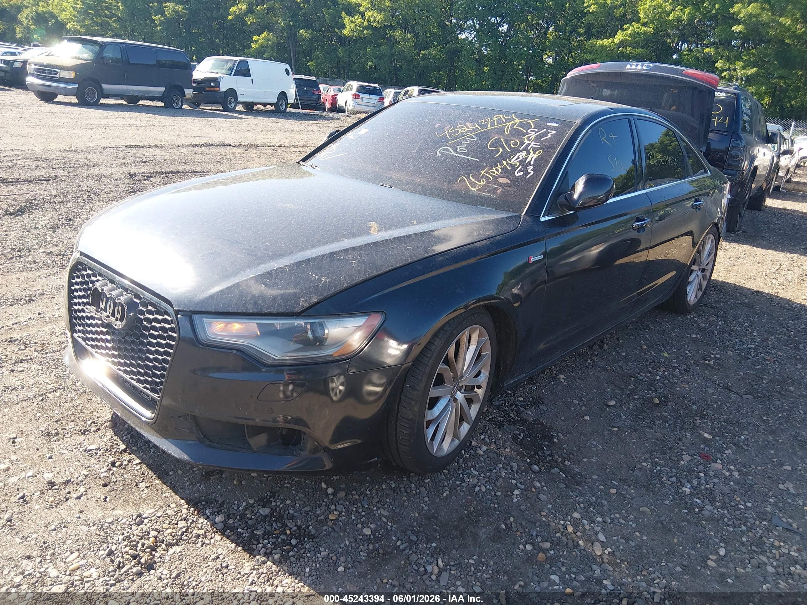 2013 Audi A6 3.0t Premium Black vin: WAUGGAFC9DN131354