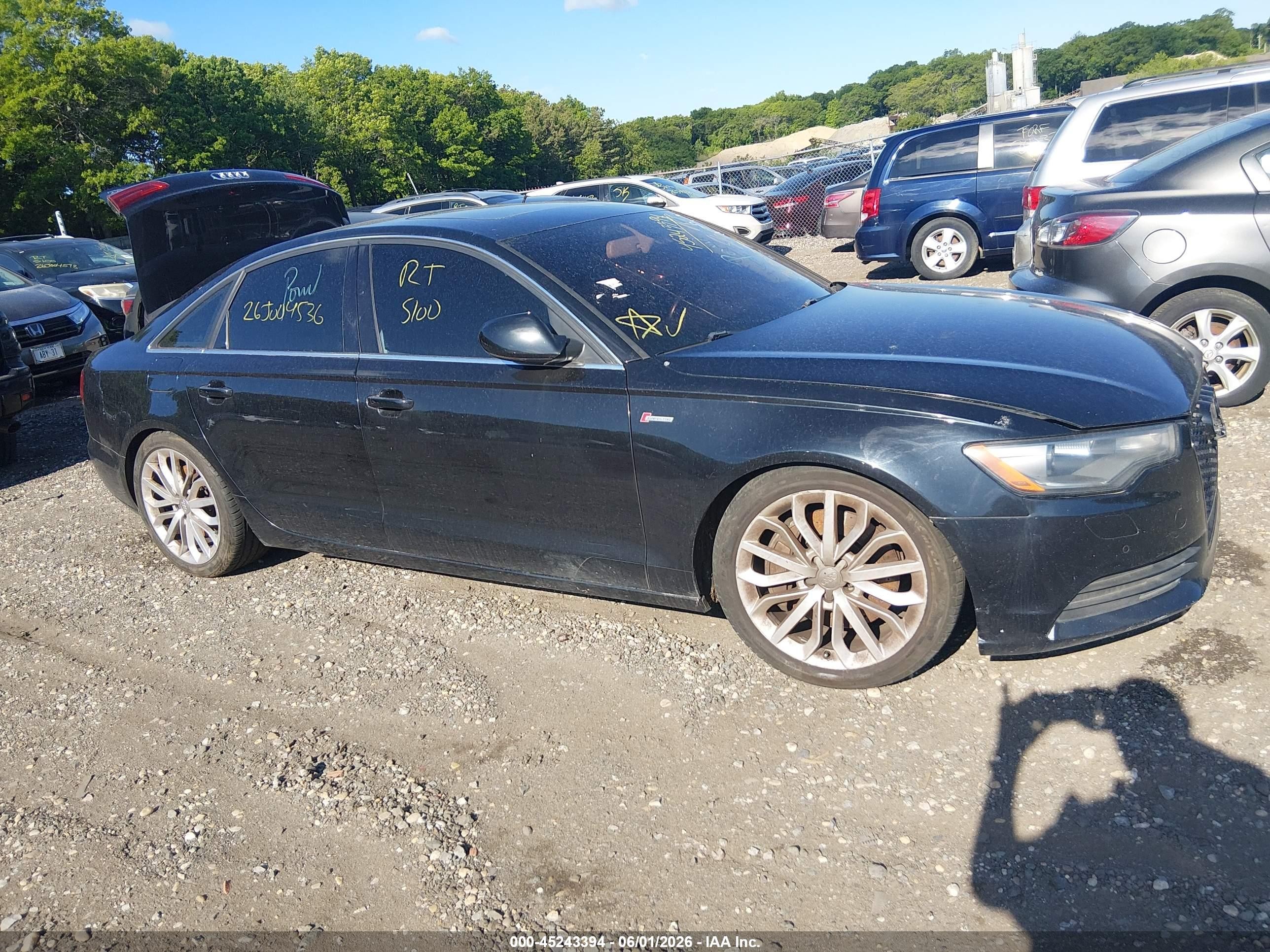 2013 Audi A6 3.0t Premium Black vin: WAUGGAFC9DN131354