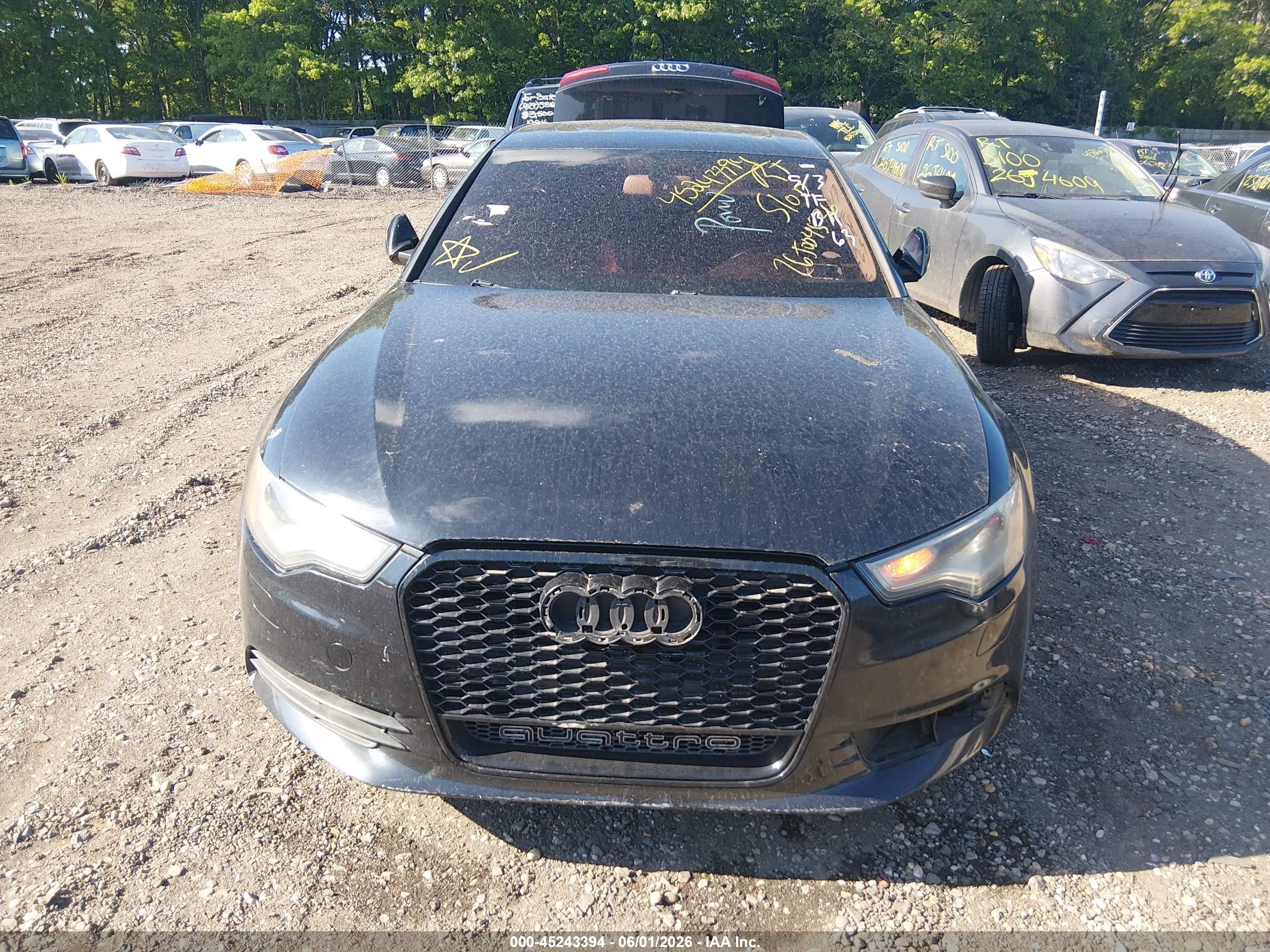 2013 Audi A6 3.0t Premium Black vin: WAUGGAFC9DN131354