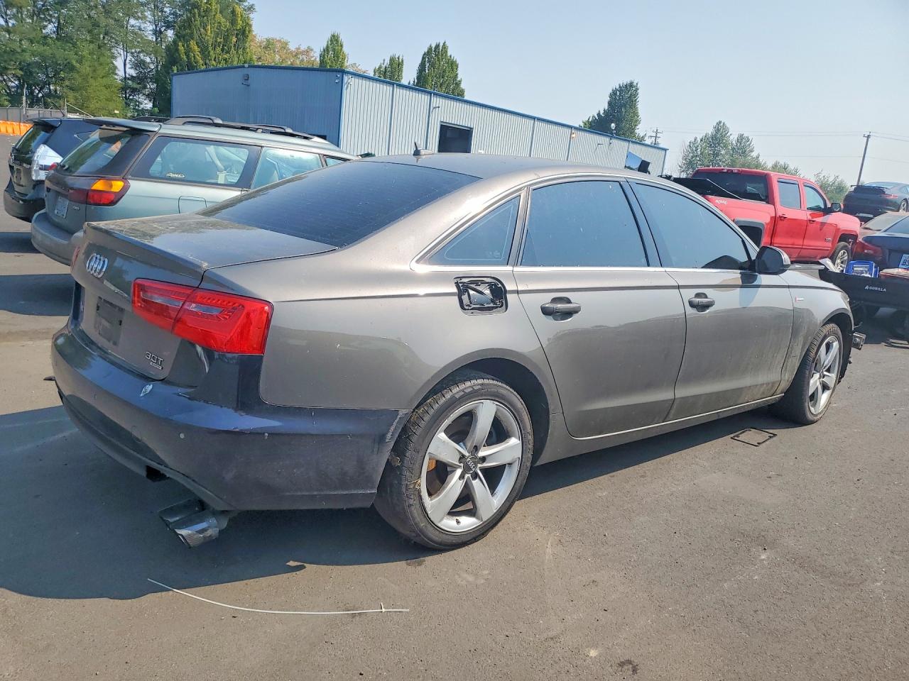 2012 Audi A6 Brown vin: WAUGGAFCXCN170579