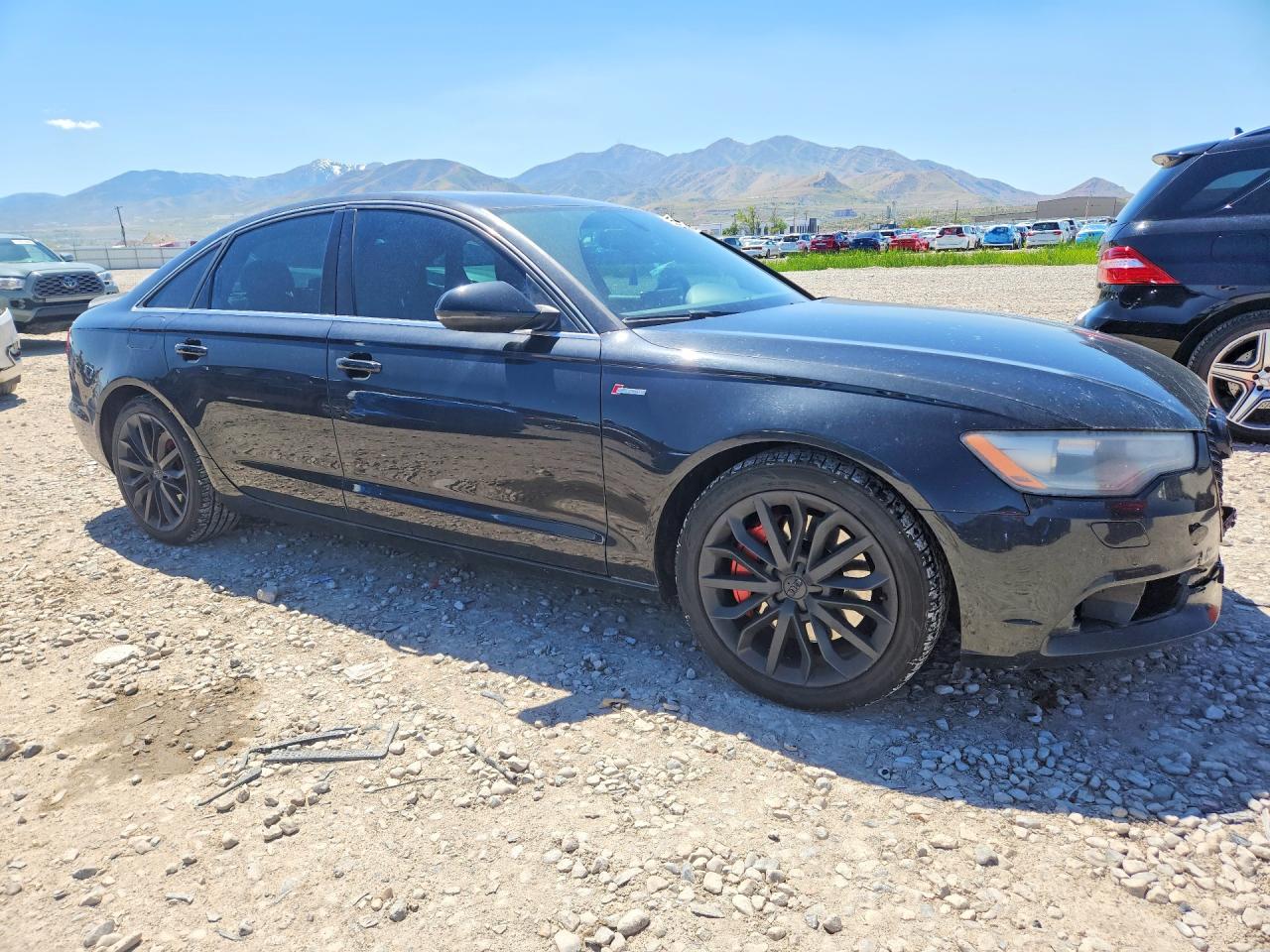 2012 Audi A6 Premium Plus Black vin: WAUGGAFCXCN174700