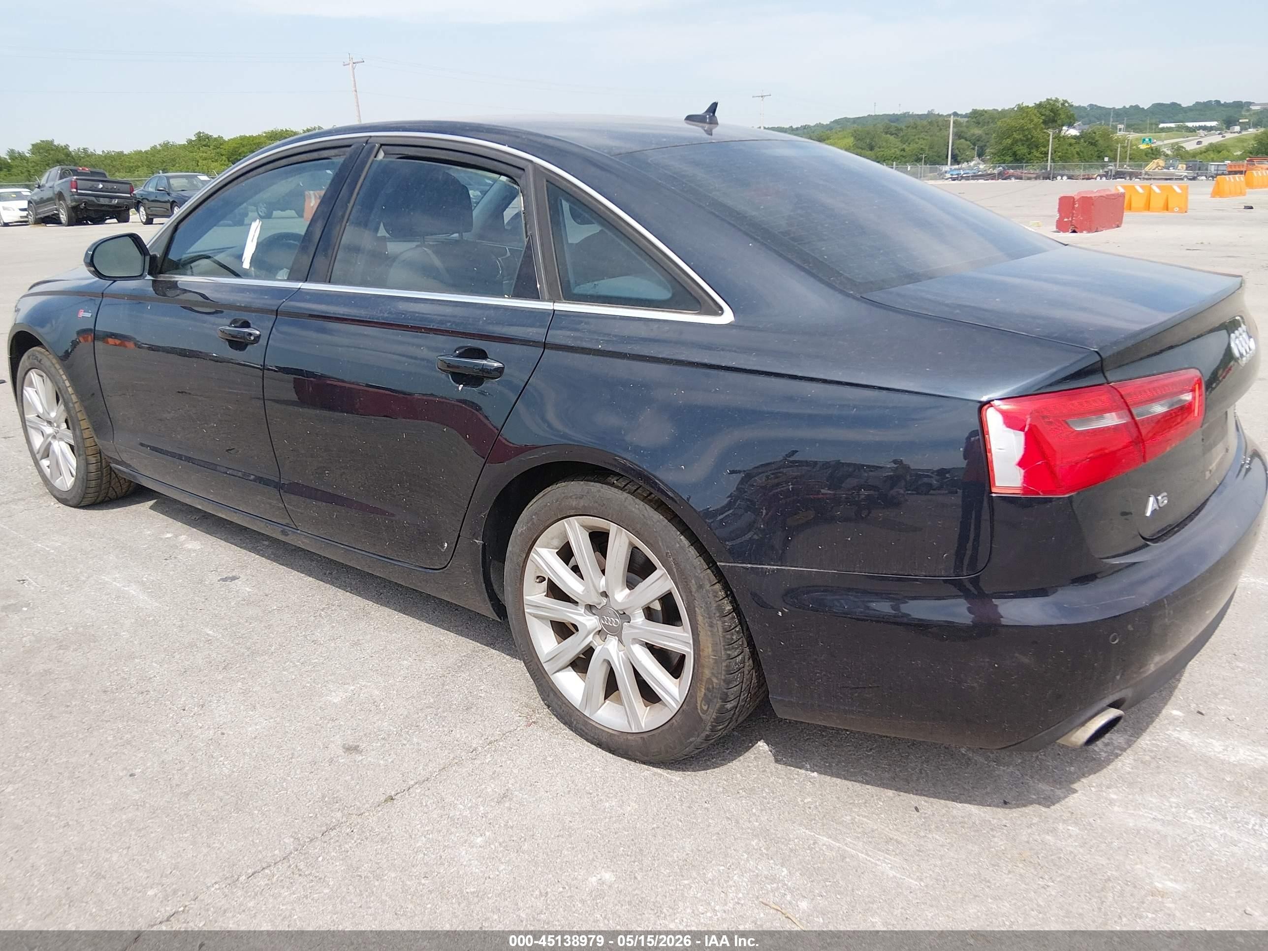 2013 Audi A6 3.0t Premium Black vin: WAUGGAFCXDN033174