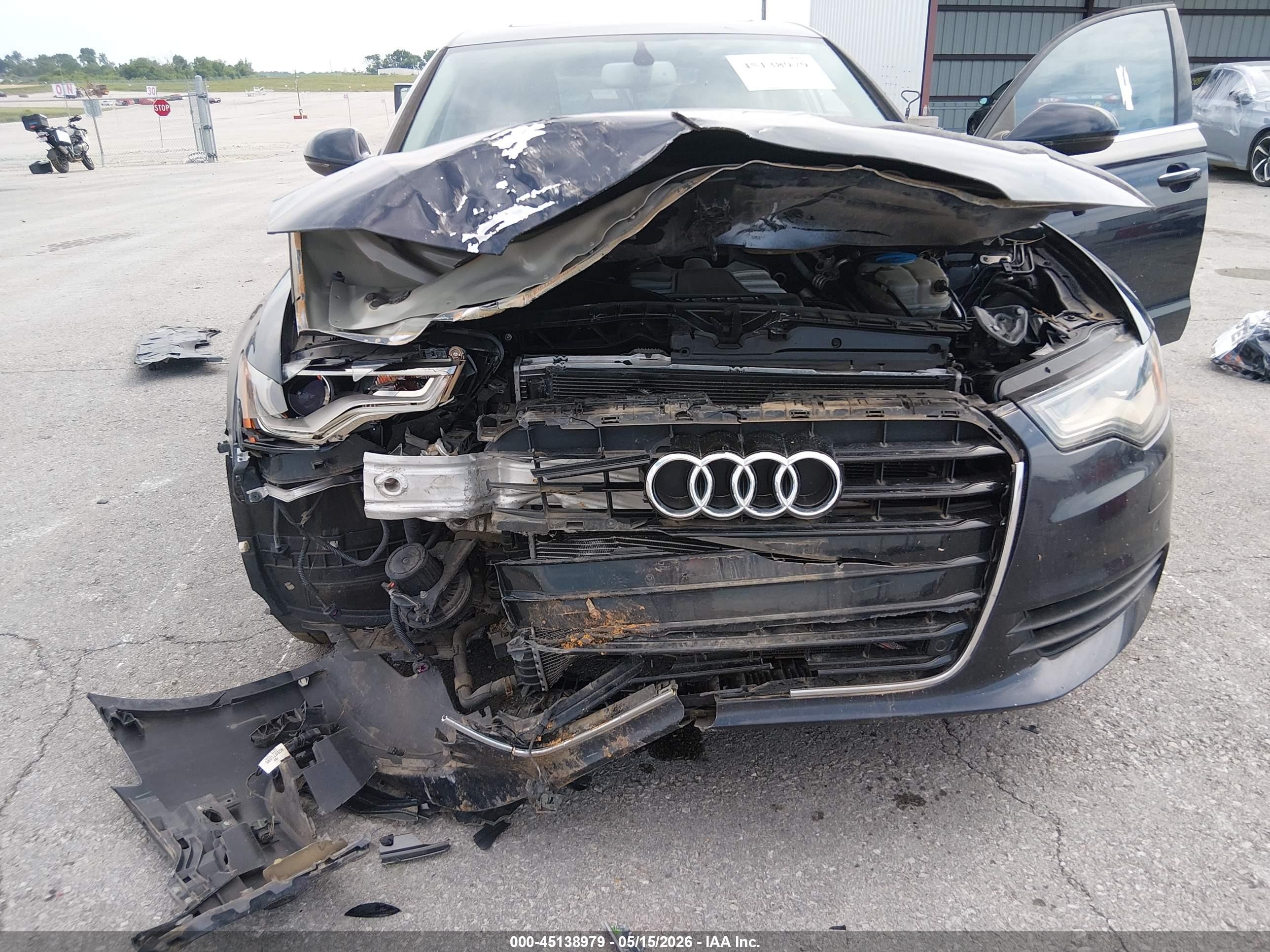 2013 Audi A6 3.0t Premium Black vin: WAUGGAFCXDN033174