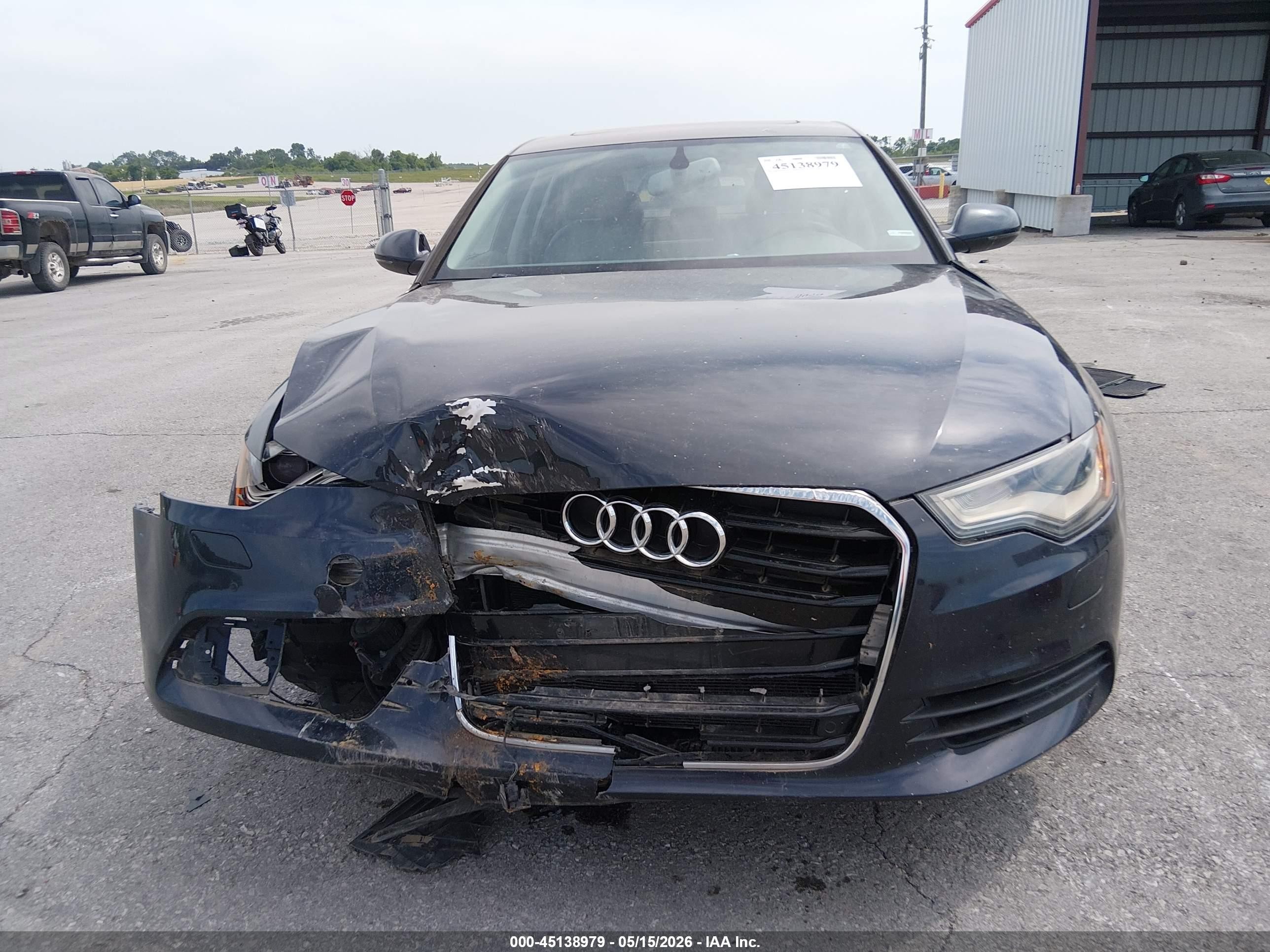 2013 Audi A6 3.0t Premium Black vin: WAUGGAFCXDN033174