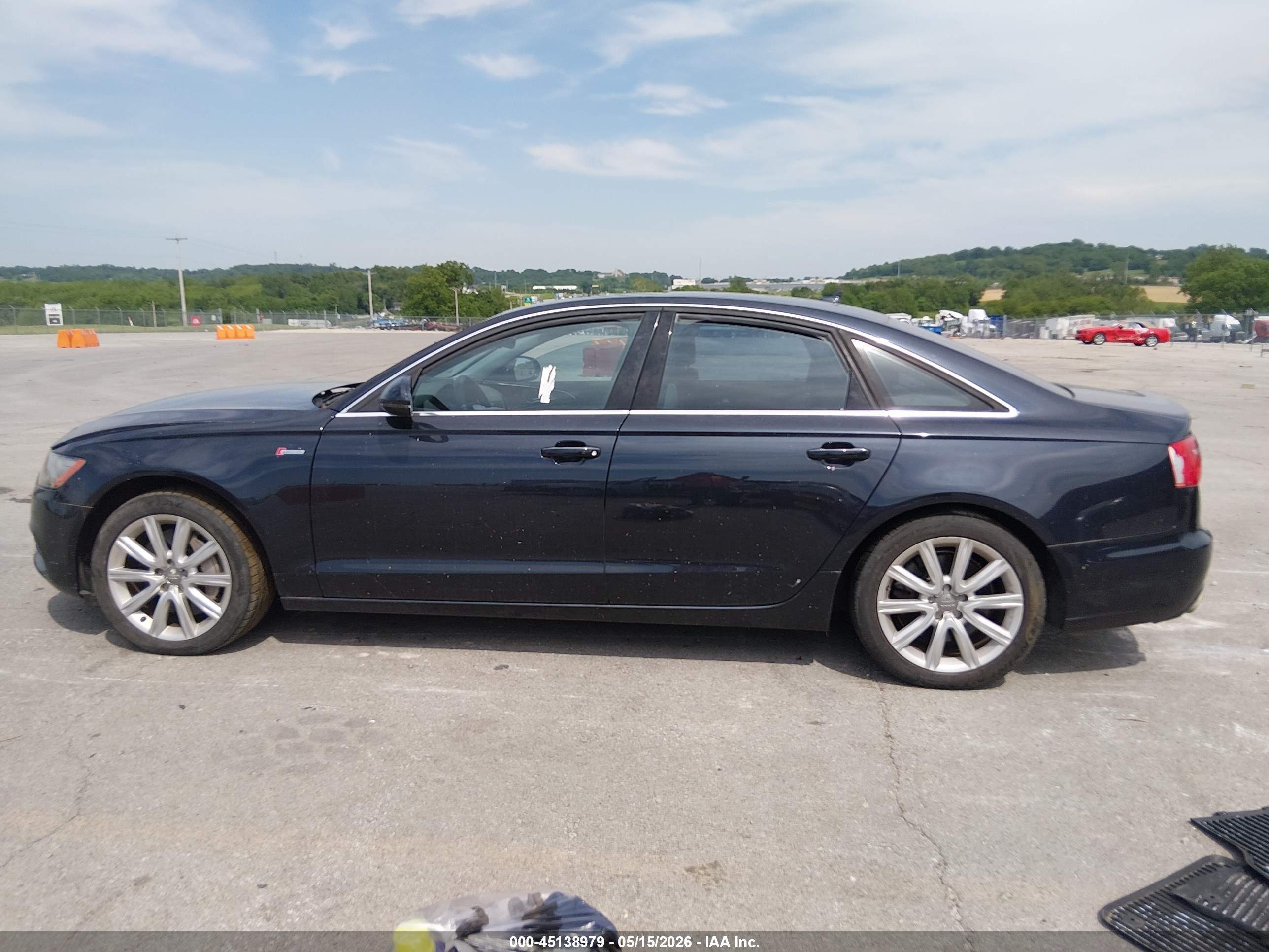 2013 Audi A6 3.0t Premium Black vin: WAUGGAFCXDN033174