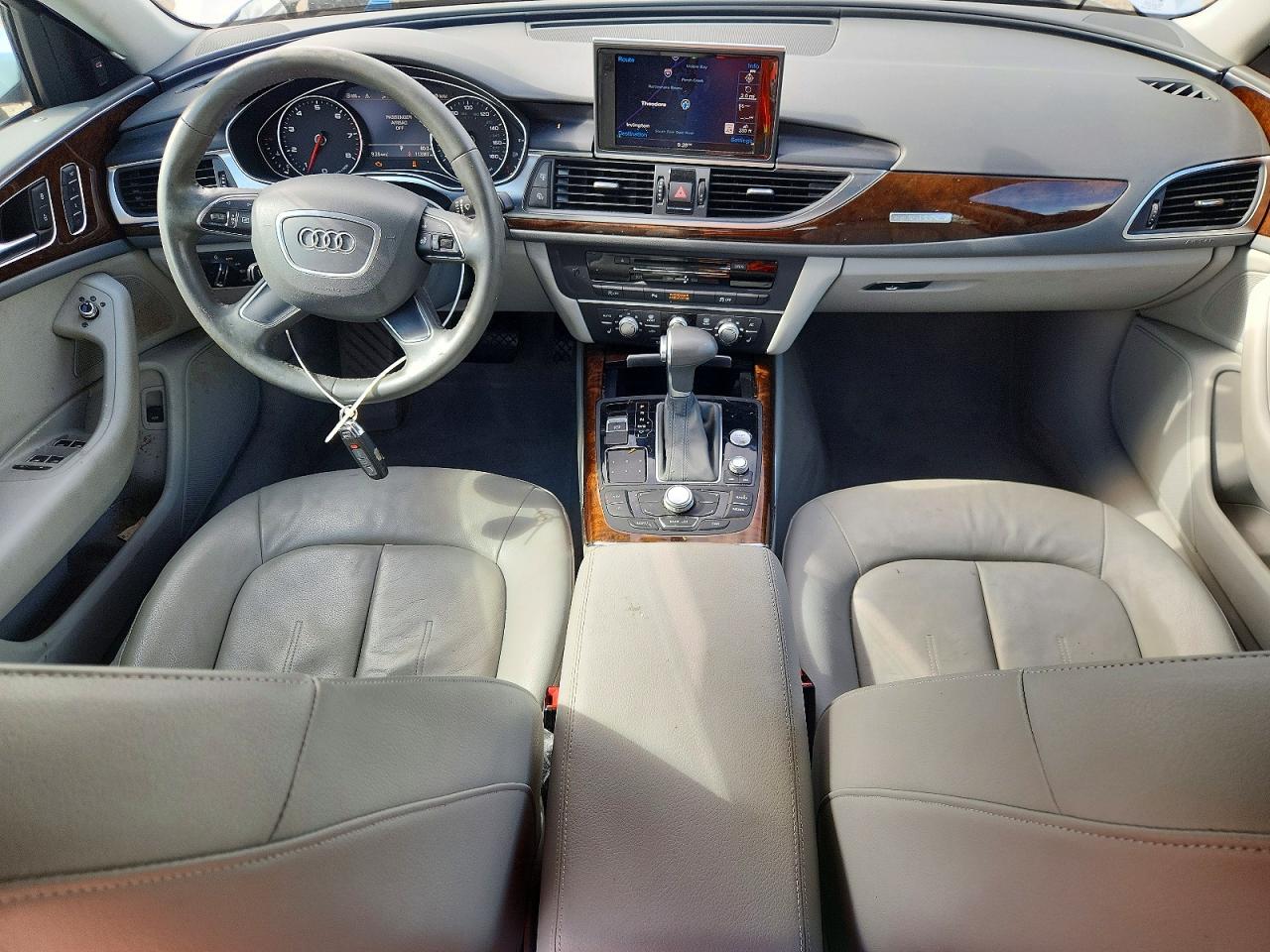 2013 Audi A6 Premium Plus White vin: WAUGGAFCXDN142072