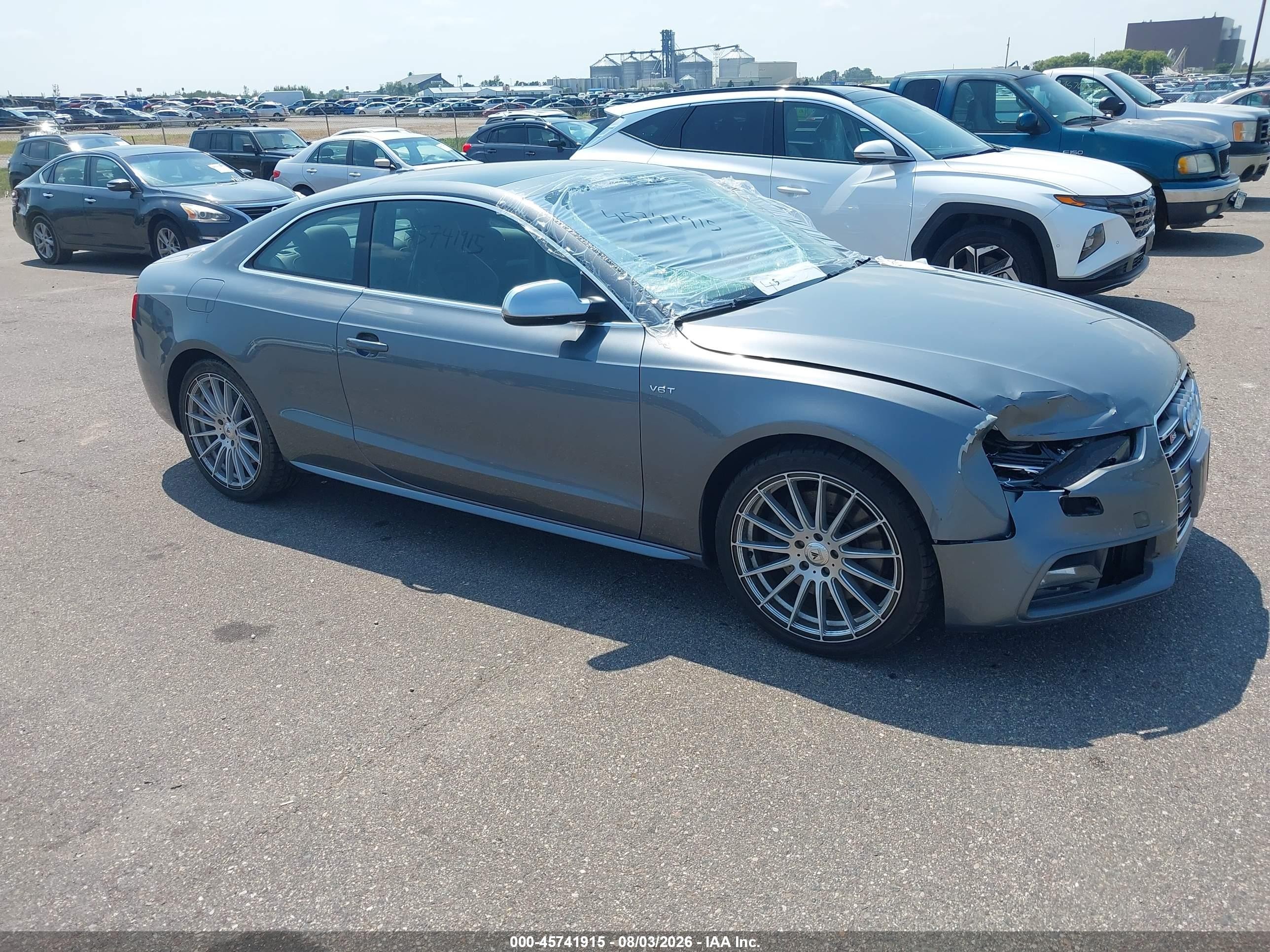 2013 Audi S5 3.0t Premium Plus Серый vin: WAUGGAFR2DA002108