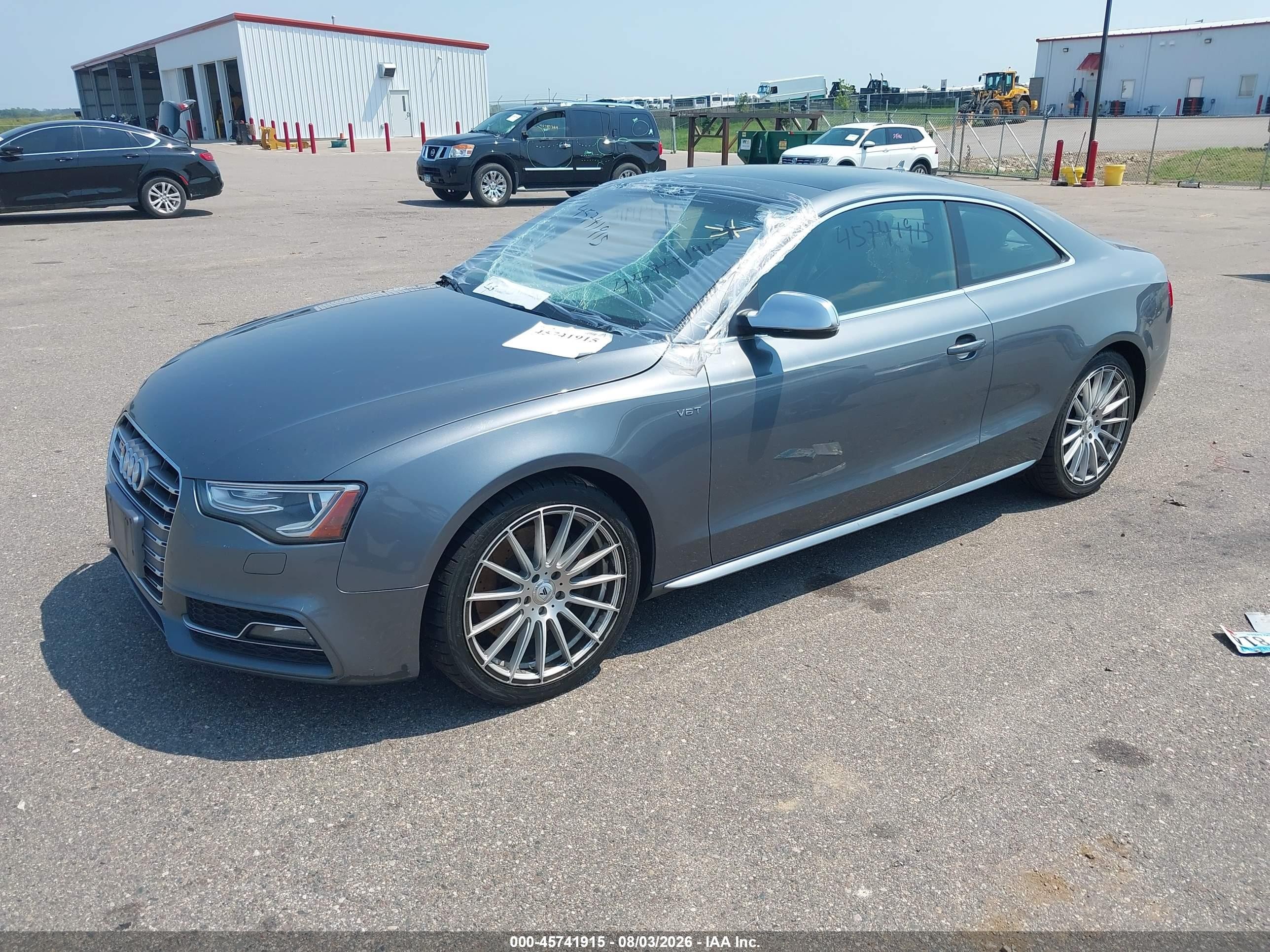 2013 Audi S5 3.0t Premium Plus Серый vin: WAUGGAFR2DA002108