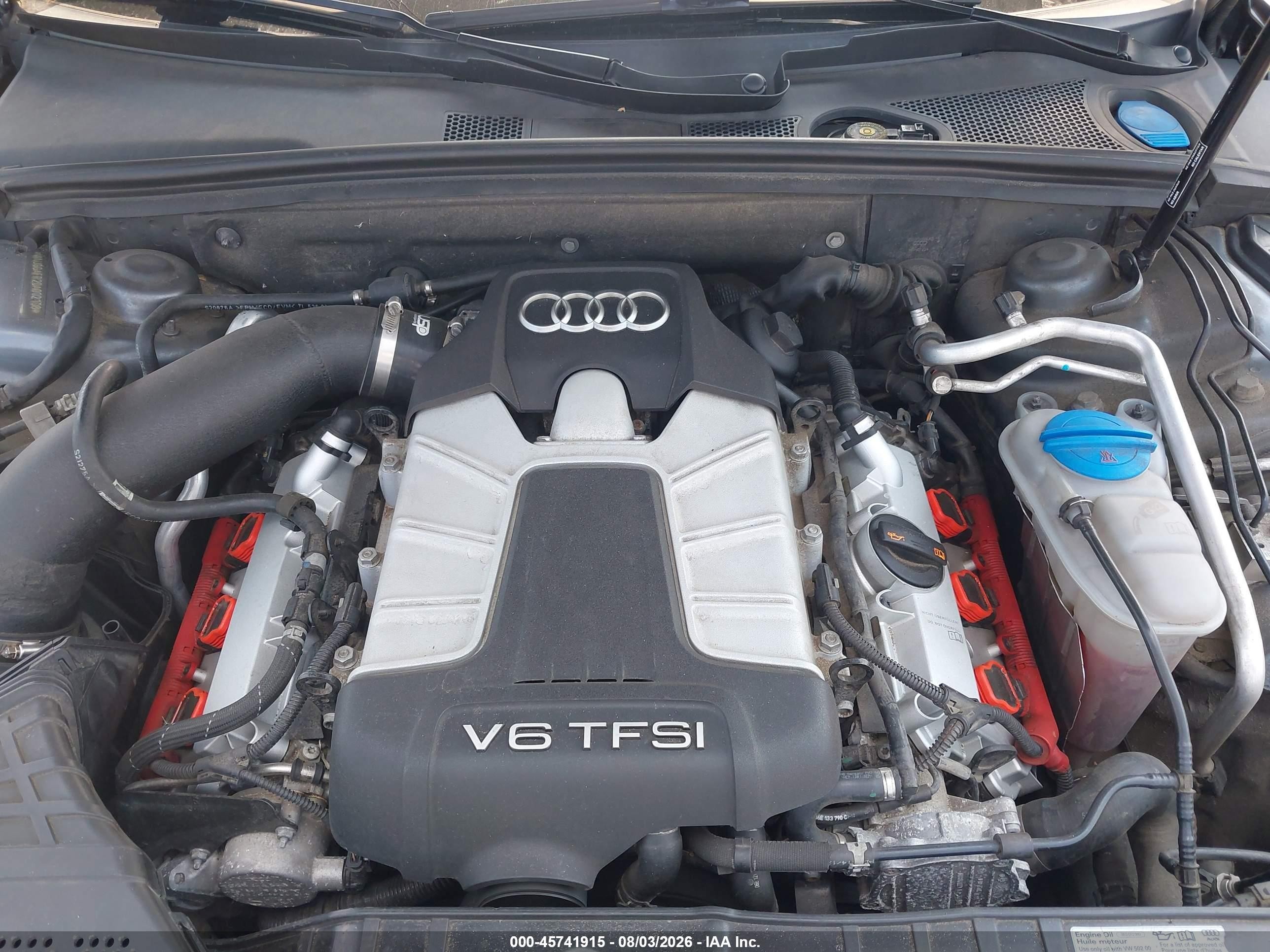 2013 Audi S5 3.0t Premium Plus Серый vin: WAUGGAFR2DA002108