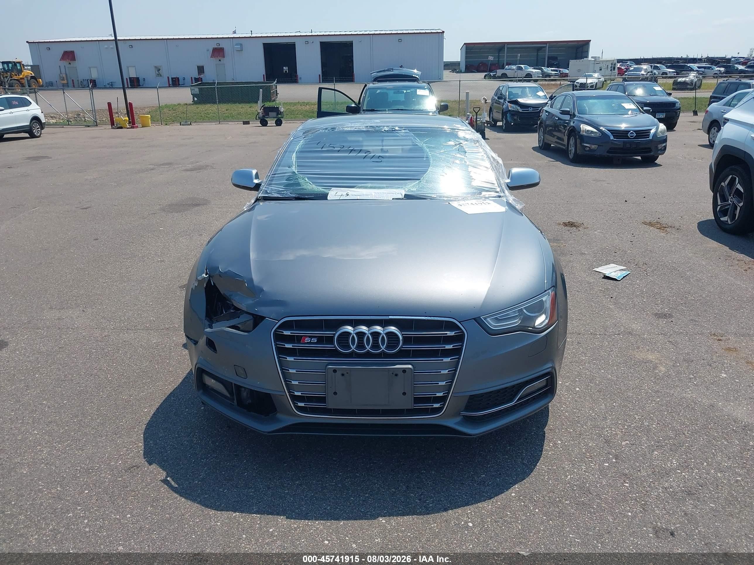 2013 Audi S5 3.0t Premium Plus Серый vin: WAUGGAFR2DA002108
