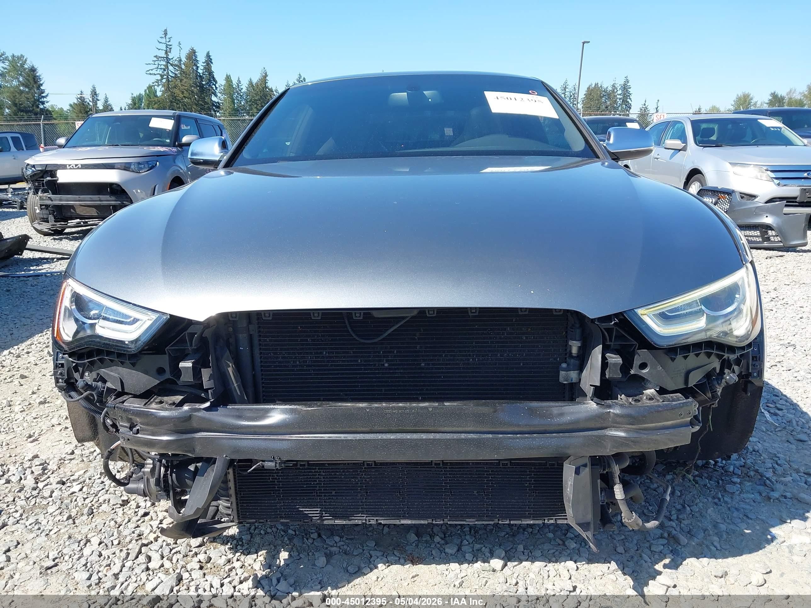 2015 Audi S5 3.0t Premium Plus Gray vin: WAUGGAFR3FA021785