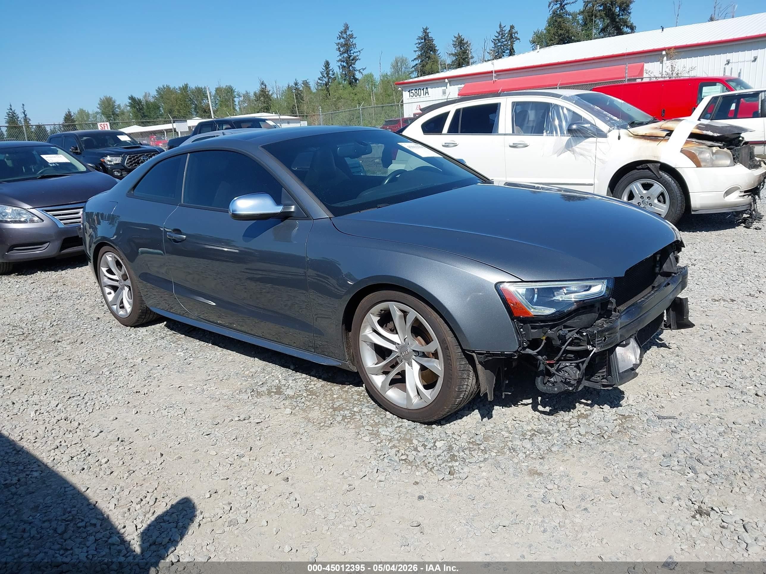 2015 Audi S5 3.0t Premium Plus Gray vin: WAUGGAFR3FA021785