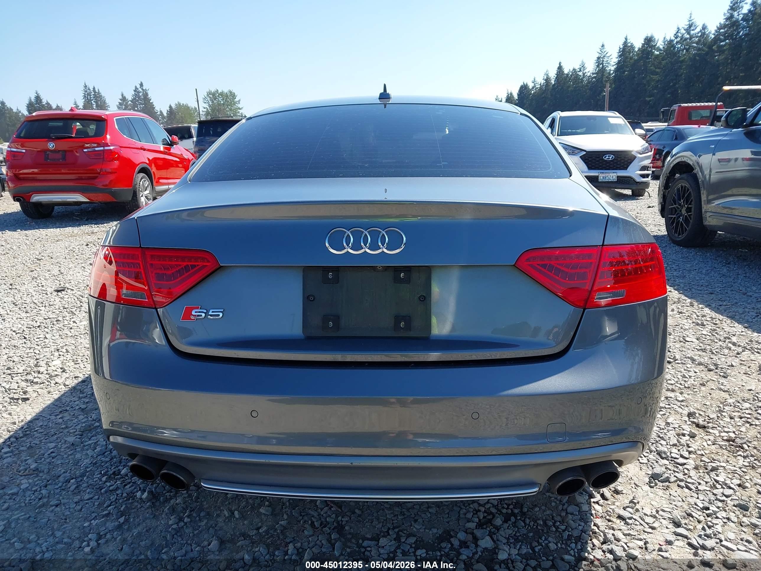 2015 Audi S5 3.0t Premium Plus Gray vin: WAUGGAFR3FA021785