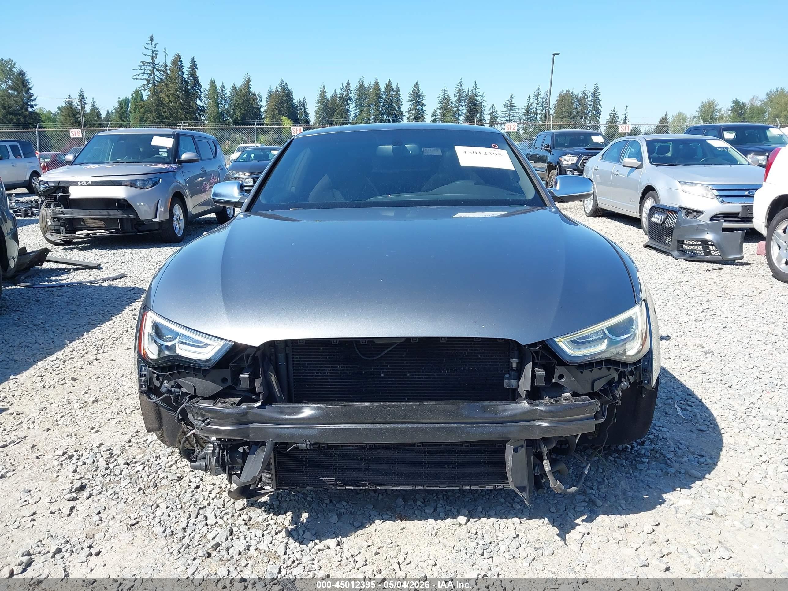 2015 Audi S5 3.0t Premium Plus Gray vin: WAUGGAFR3FA021785
