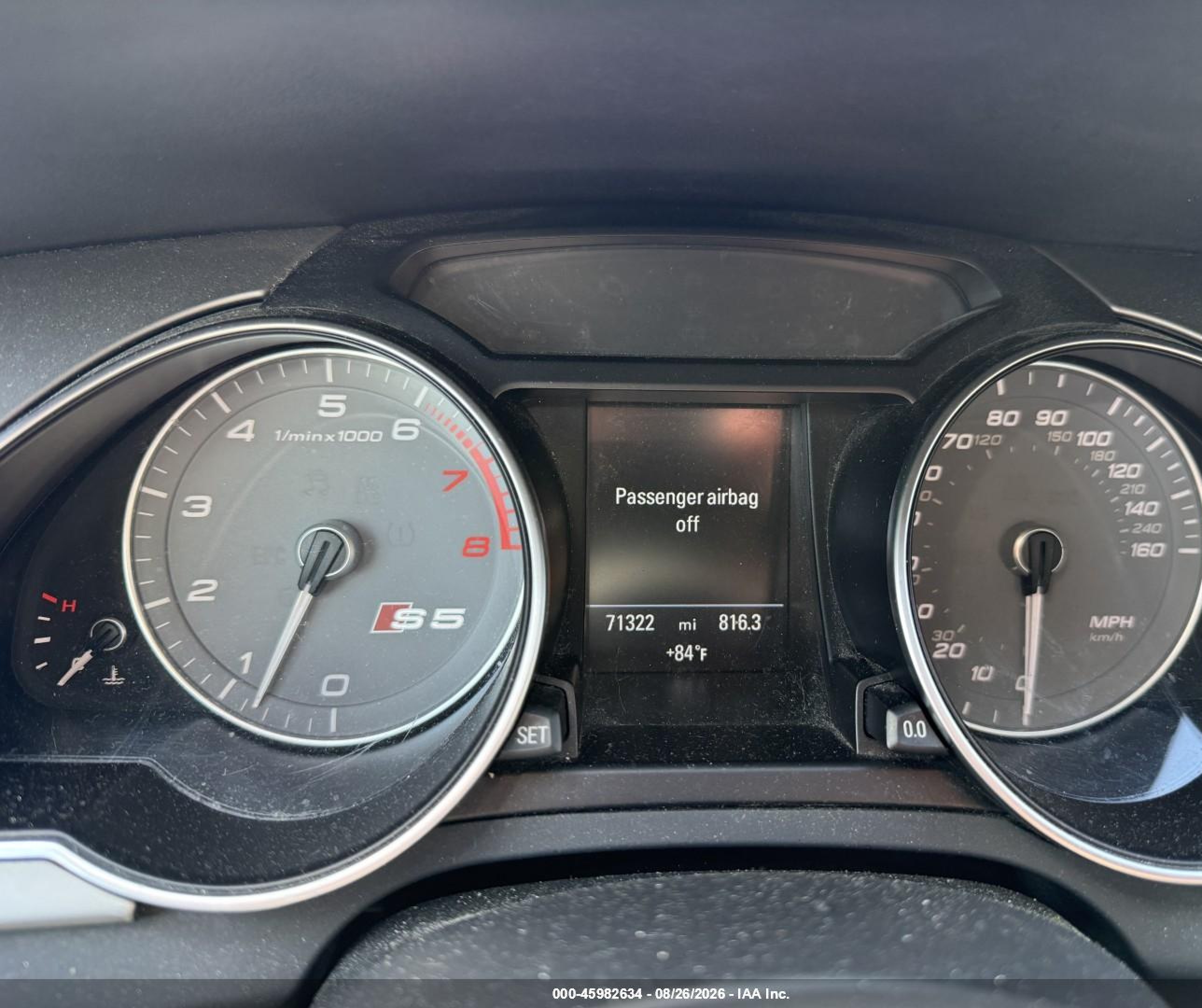 2013 Audi S5 3.0t Premium Plus Синий vin: WAUGGAFRXDA066297