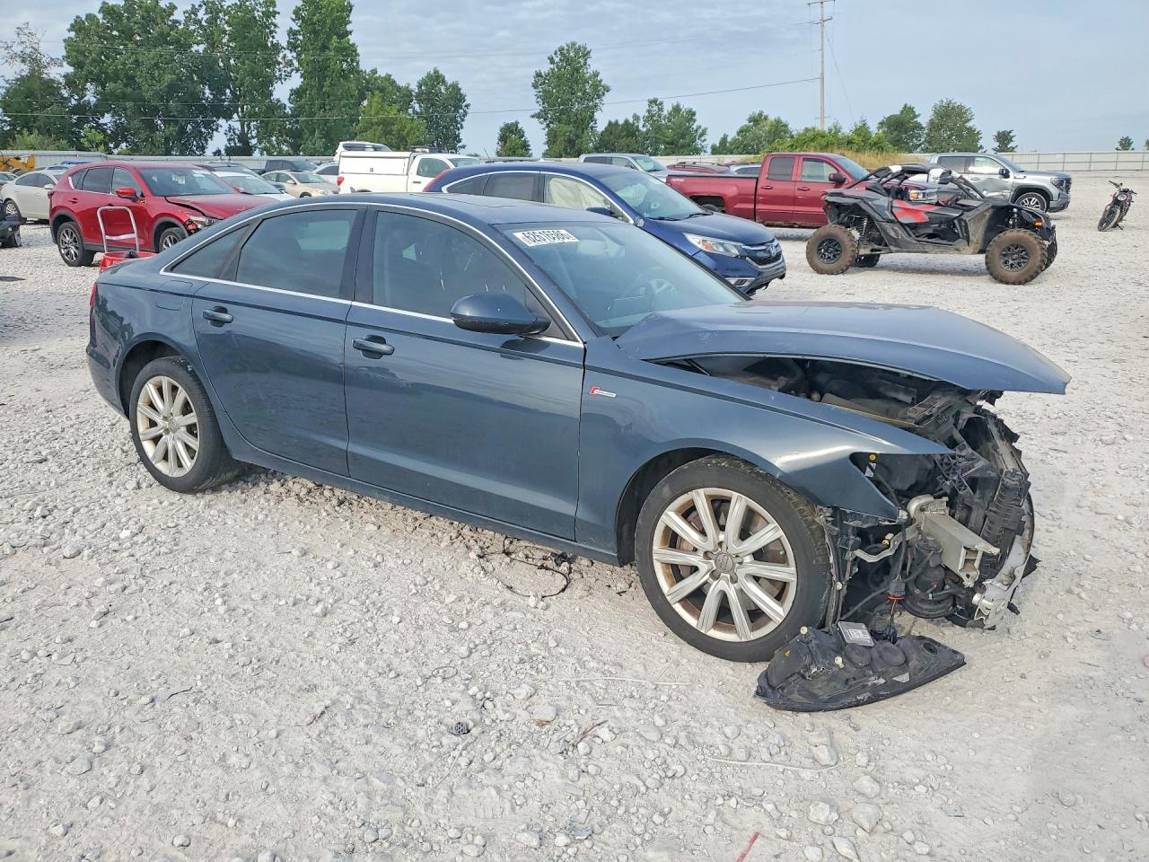 2013 Audi A6 Premium Plus Charcoal vin: WAUGGBFC3DN136992