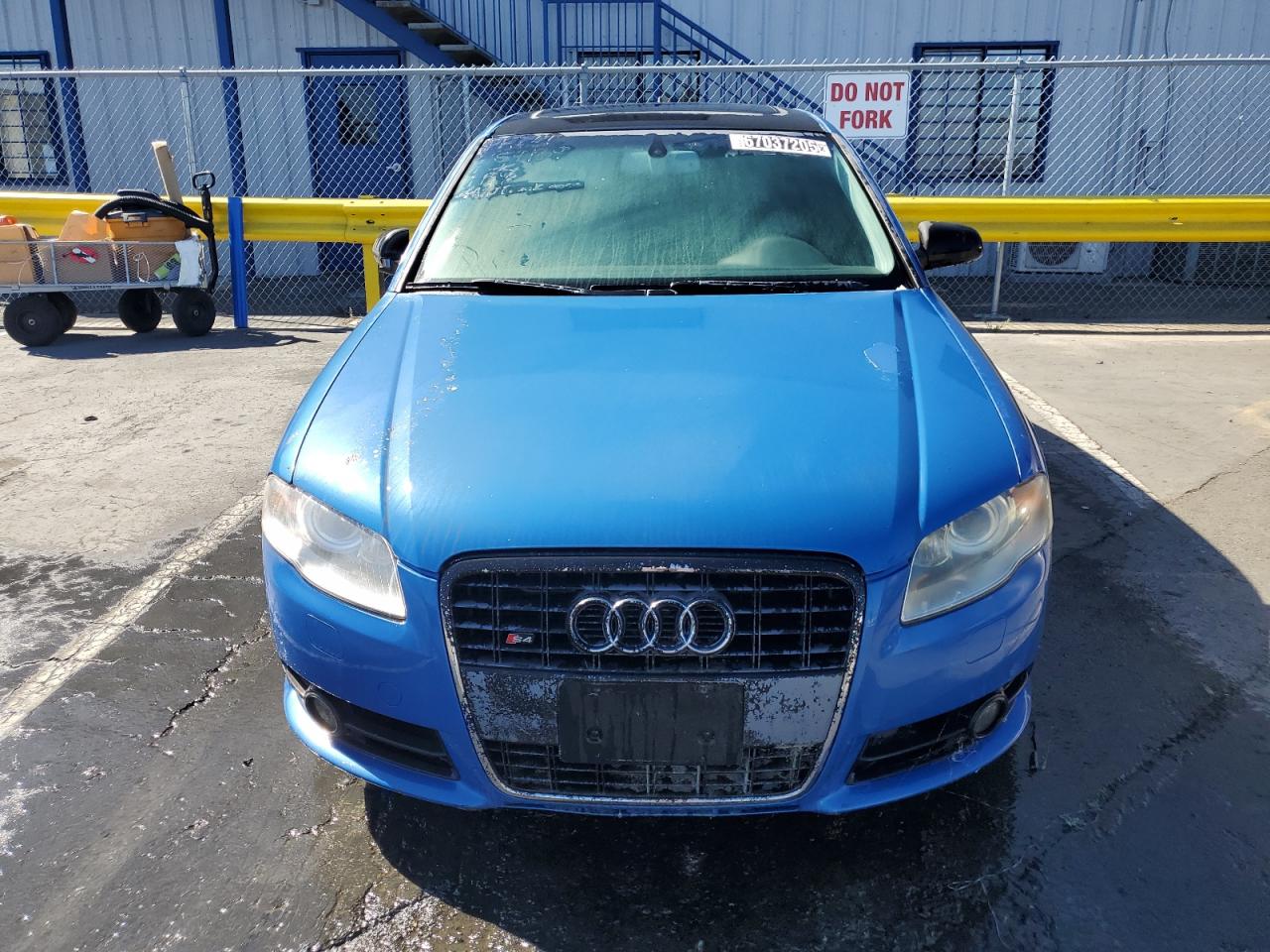 2005 Audi New S4 Quattro Blue vin: WAUGL68E15A459139 Damage: Grille, Peeling, > 12 inches