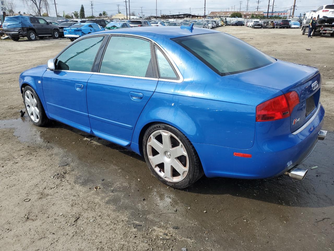 2005 Audi New S4 Quattro Blue vin: WAUGL68EX5A492673