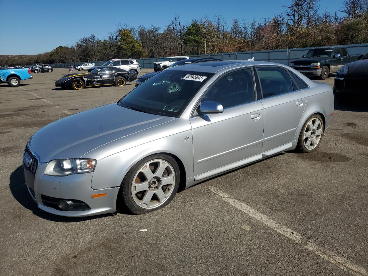 2005 Audi New S4 Quattro Silver vin: WAUGL68EX5A522271
