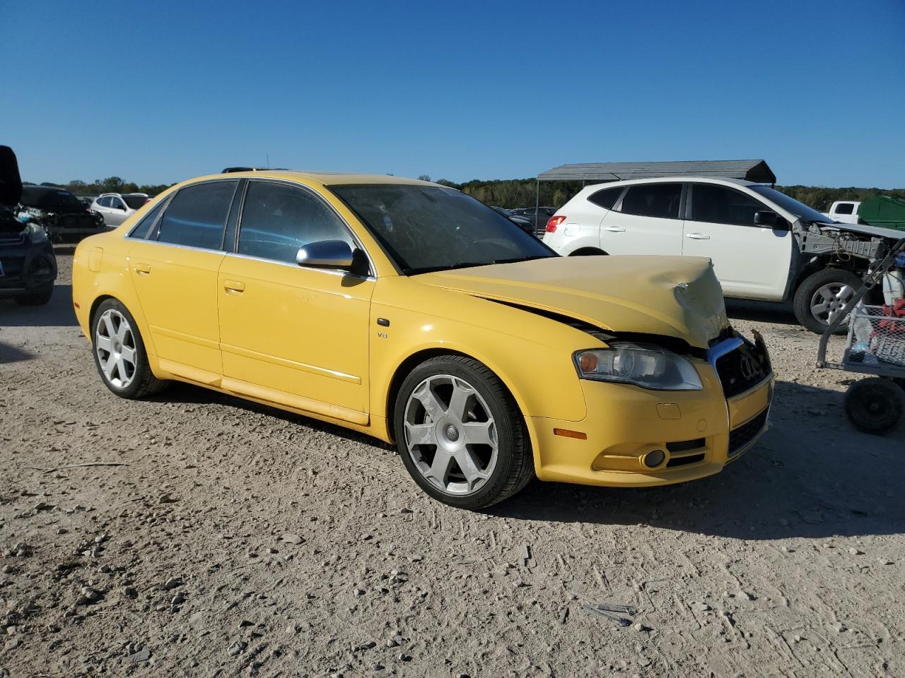 2006 Audi S4 Quattro Yellow vin: WAUGL78E26A297822
