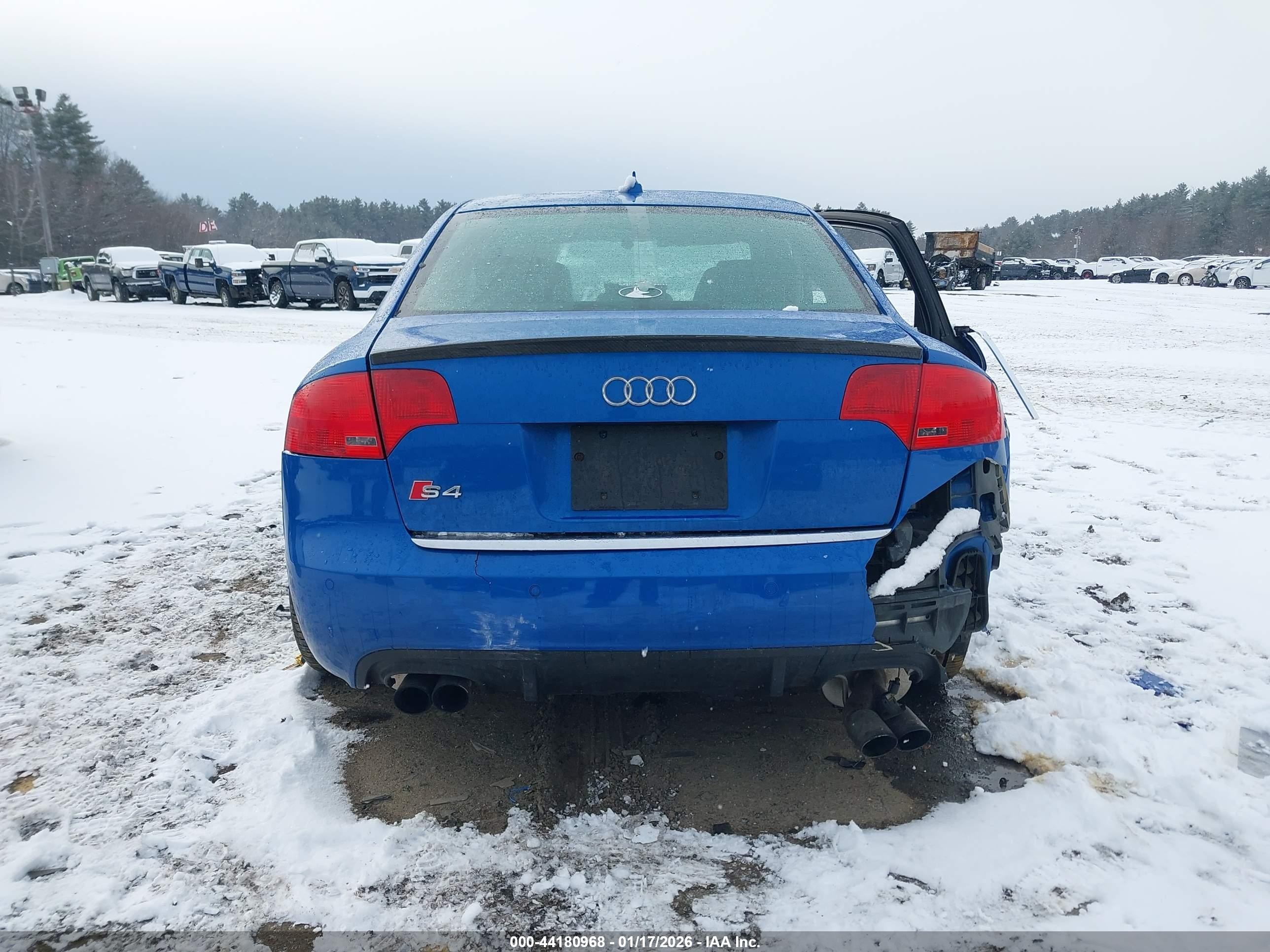 2007 Audi S4 4.2 Blue vin: WAUGL78E37A082242