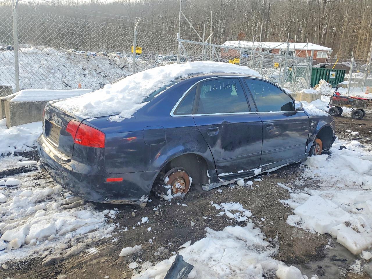 2007 Audi New S4 Quattro Blue vin: WAUGL78E47A252964