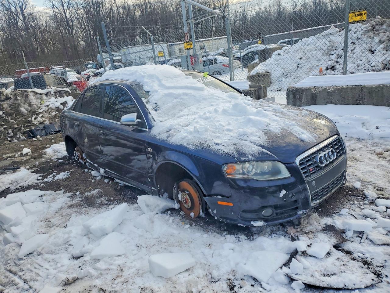 2007 Audi New S4 Quattro Blue vin: WAUGL78E47A252964