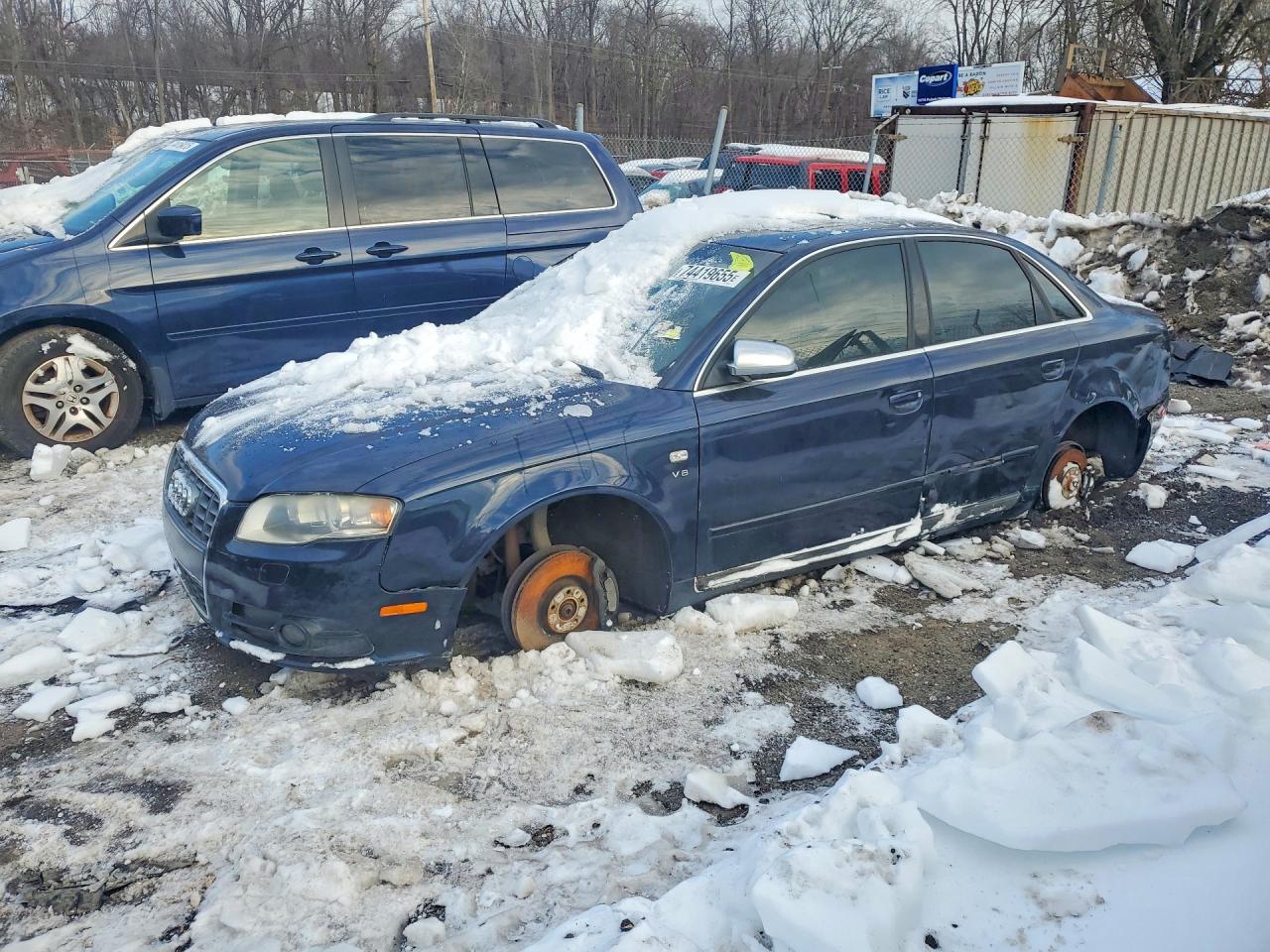 2007 Audi New S4 Quattro Blue vin: WAUGL78E47A252964