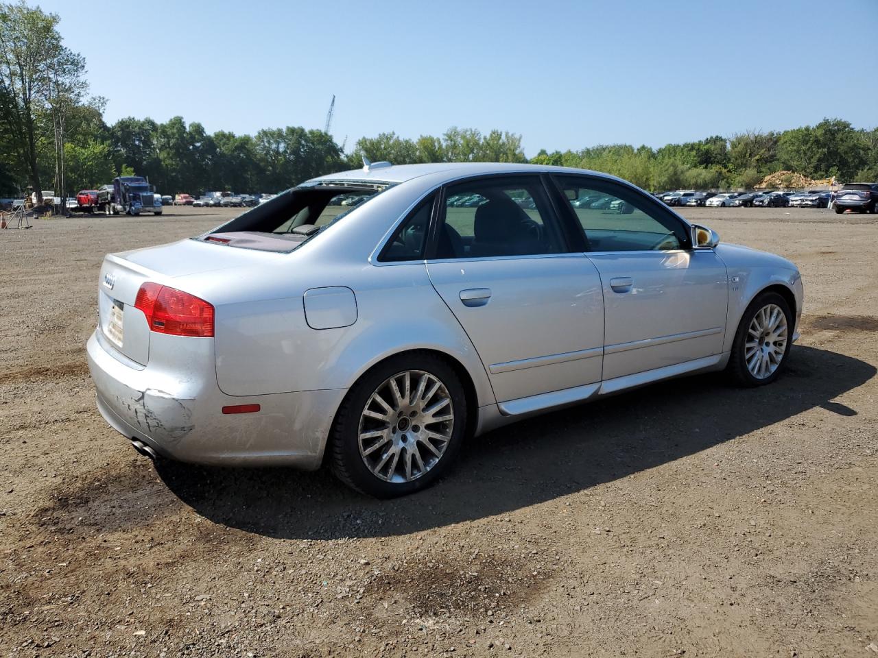 2006 Audi S4 Quattro Silver vin: WAUGL78E56A124232