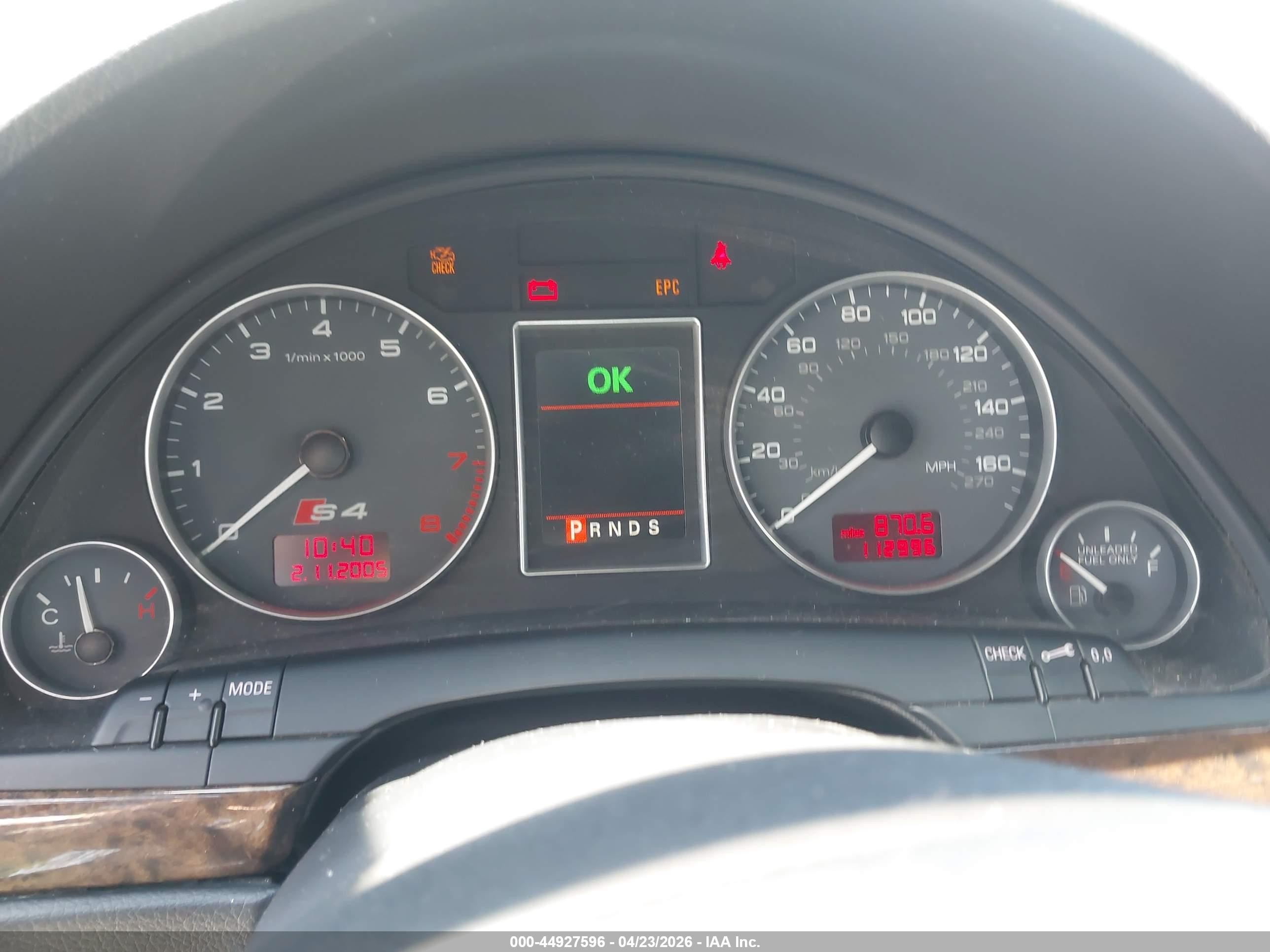 2006 Audi S4 4.2 White vin: WAUGL78E56A182051