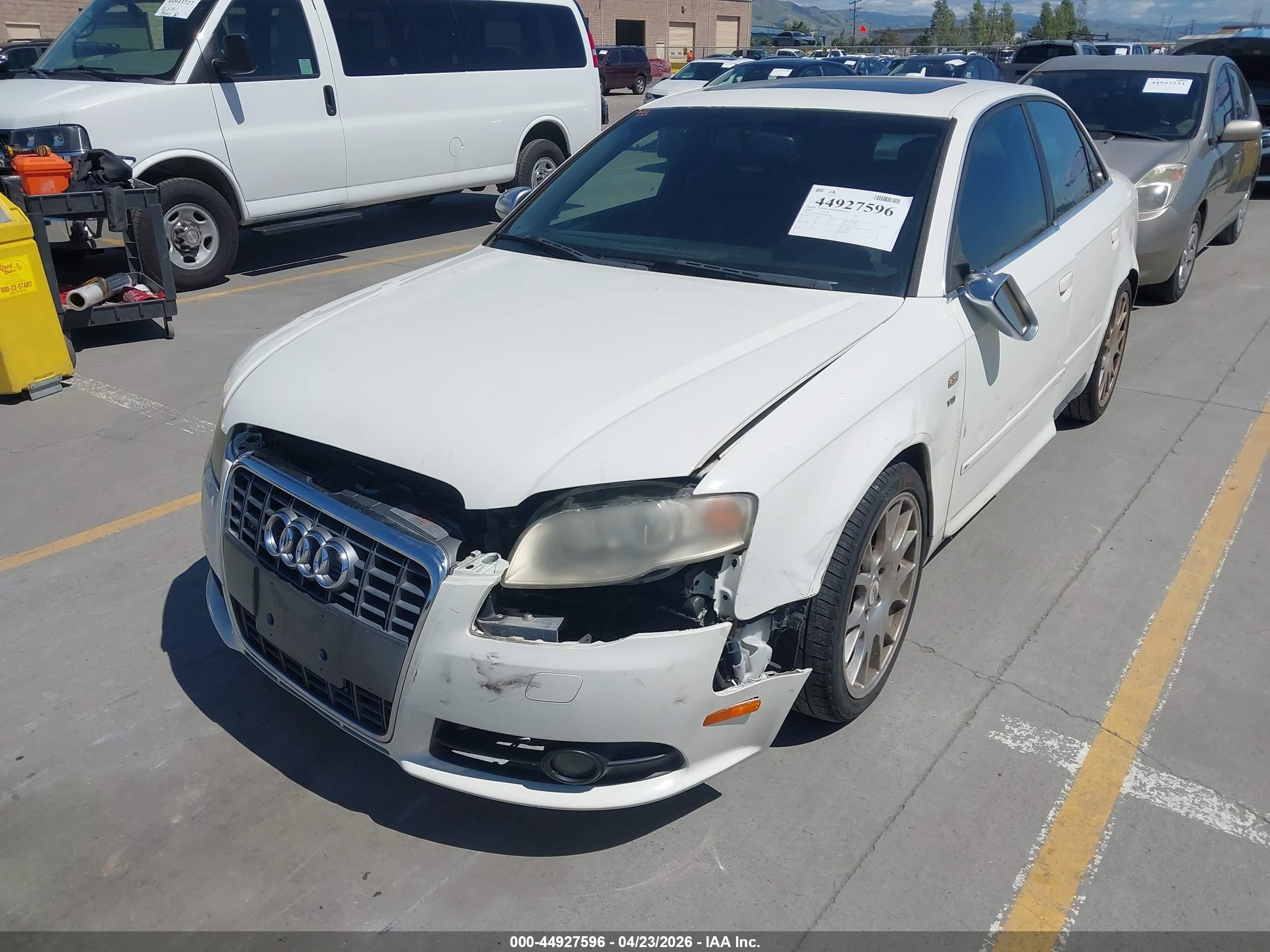 2006 Audi S4 4.2 White vin: WAUGL78E56A182051